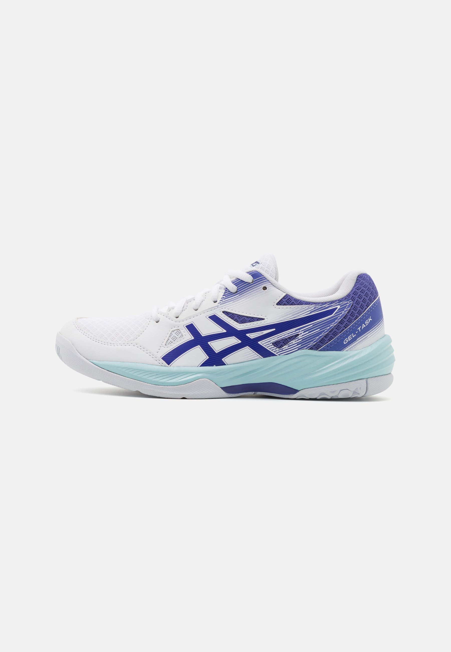 ASICS GEL TASK  - Handball shoes - white/eggplant/white
