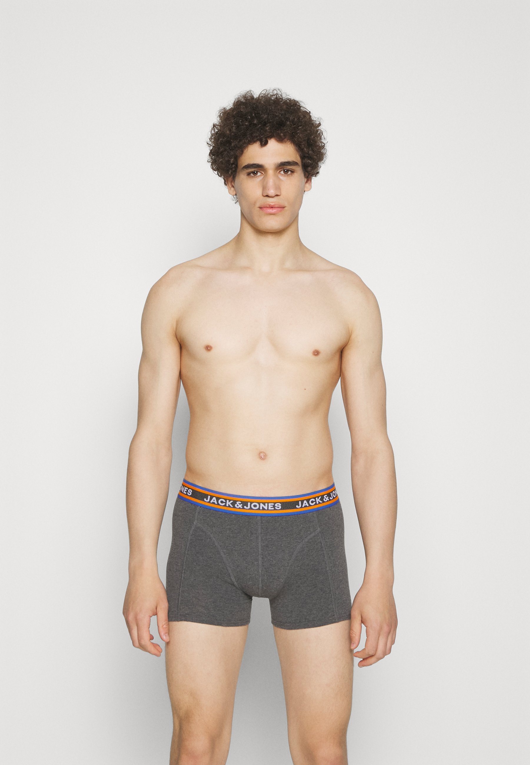 Jack &Jones JACMYLE TRUNKS 3 PACK - Pants - orange/grey/black/orange