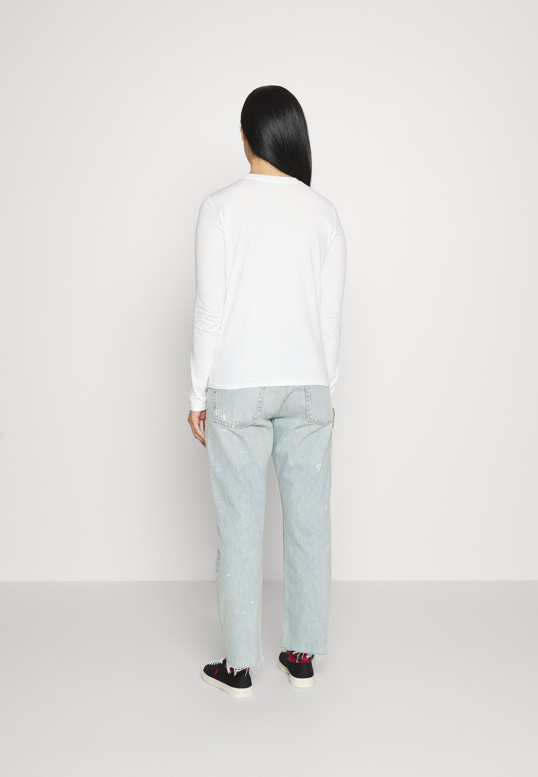 Polo Ralph Lauren LONG SLEEVE - Long sleeved top - white