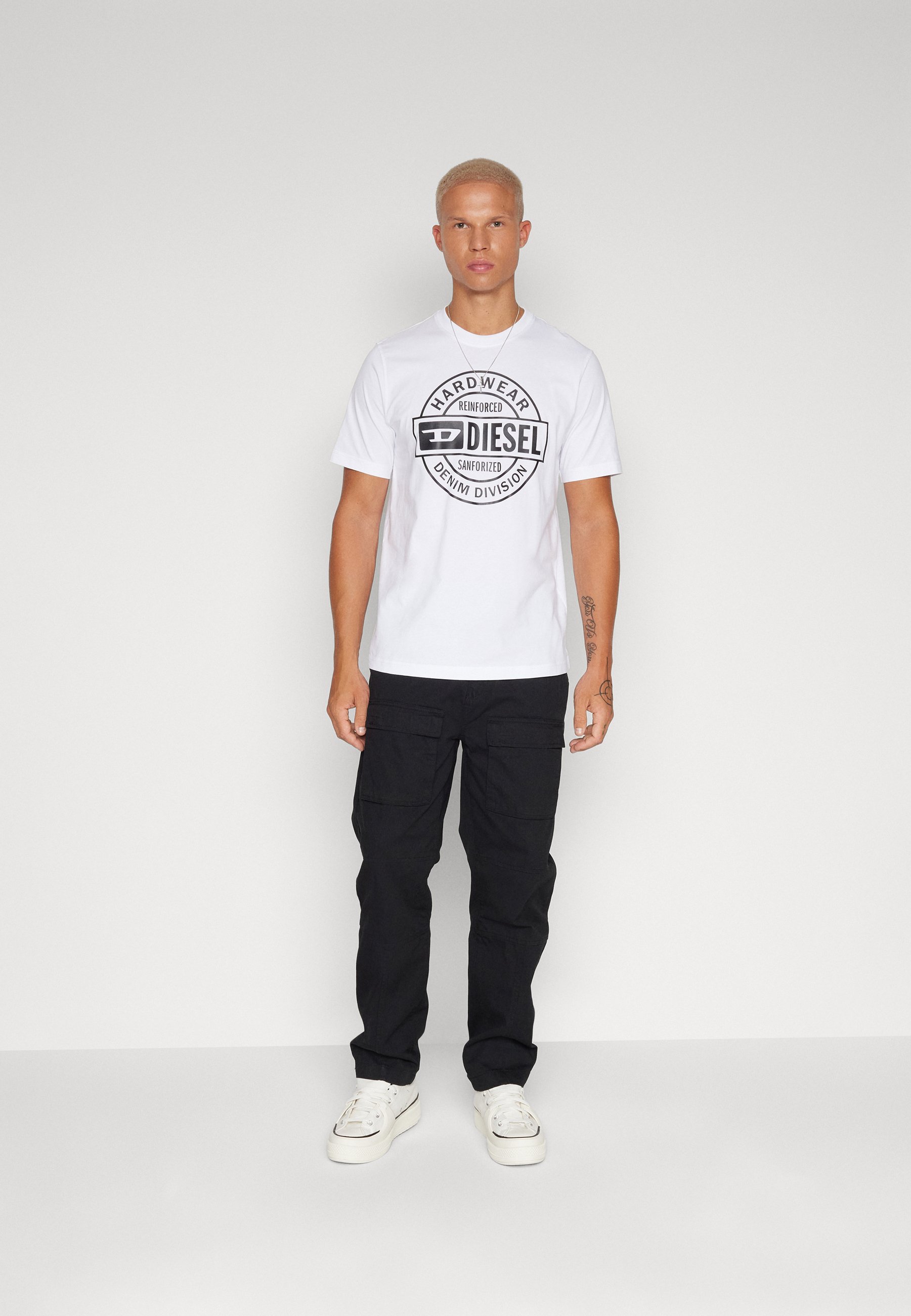 Diesel JUST GENDERLESS UNISEX - Print T-shirt - white