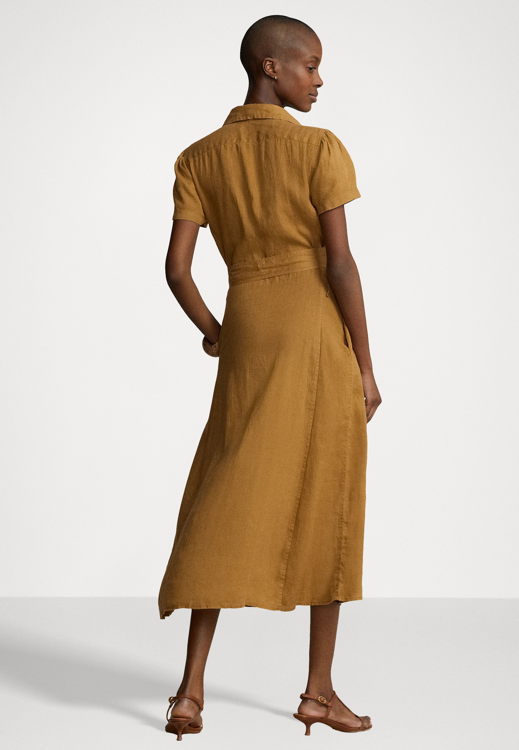 Polo Ralph Lauren DAY DRESS - Shirt dress - cafe brown/brown
