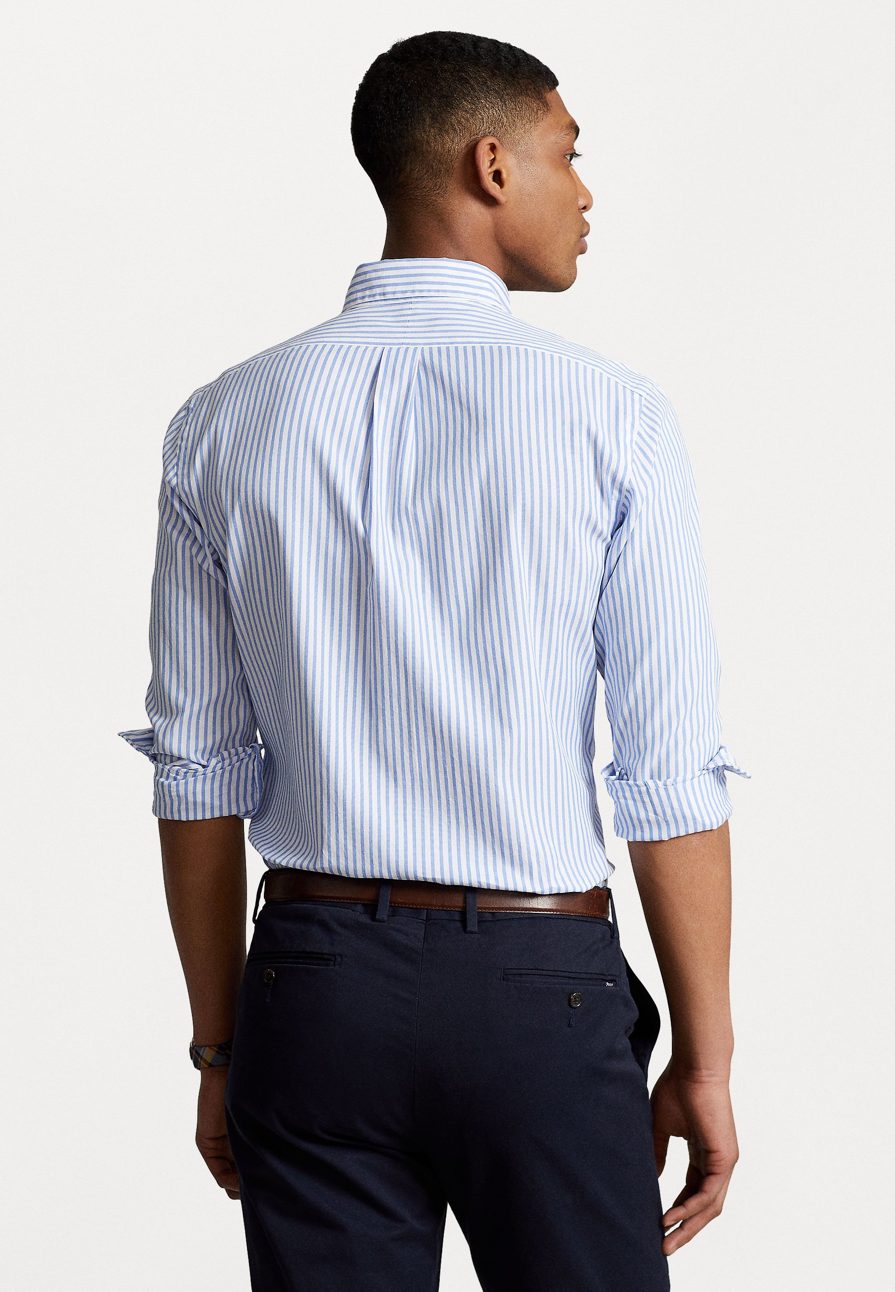 Polo Ralph Lauren CUSTOM FIT STRIPED STRETCH OXFORD SHIRT - Shirt - blue/white/blue
