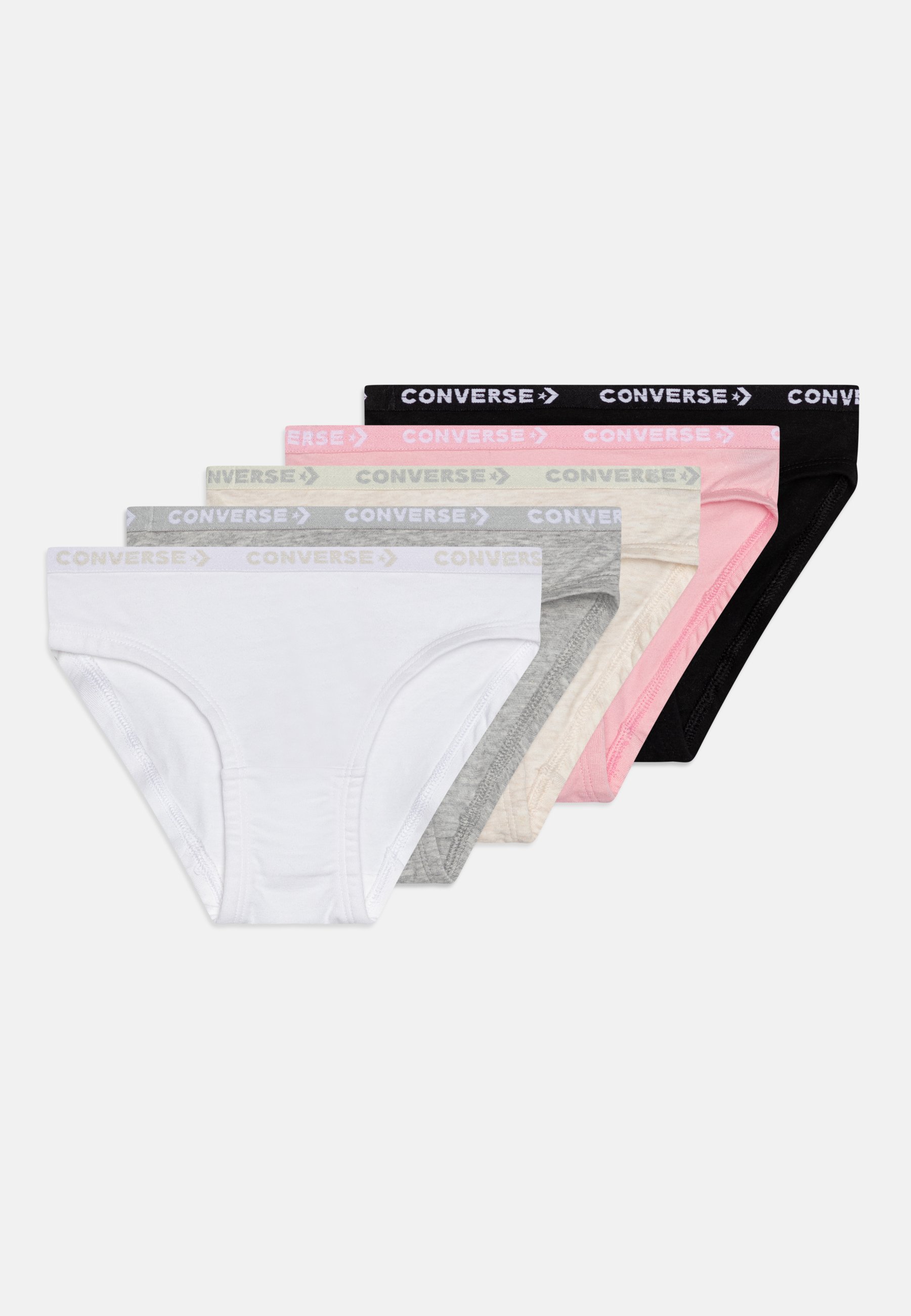 Converse GIRL LOGO WAISTBAND 5 PACK - Briefs - white