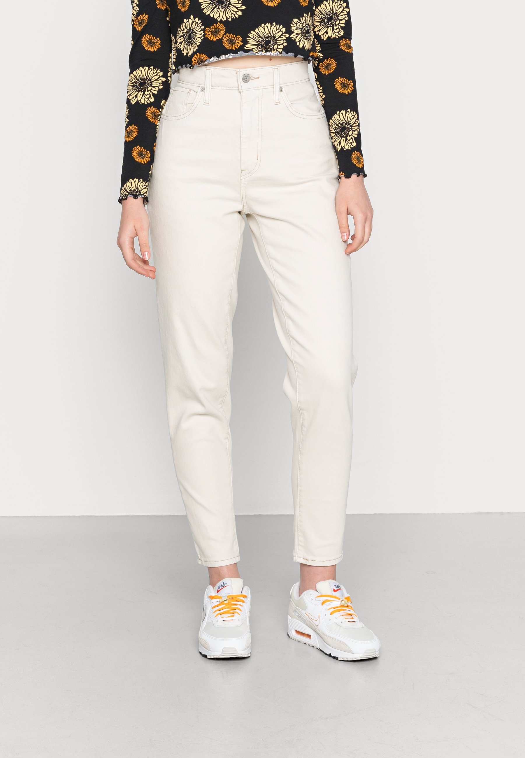 Levi's® HIGH WAISTED MOM - Jeans Tapered Fit - natural born/beige