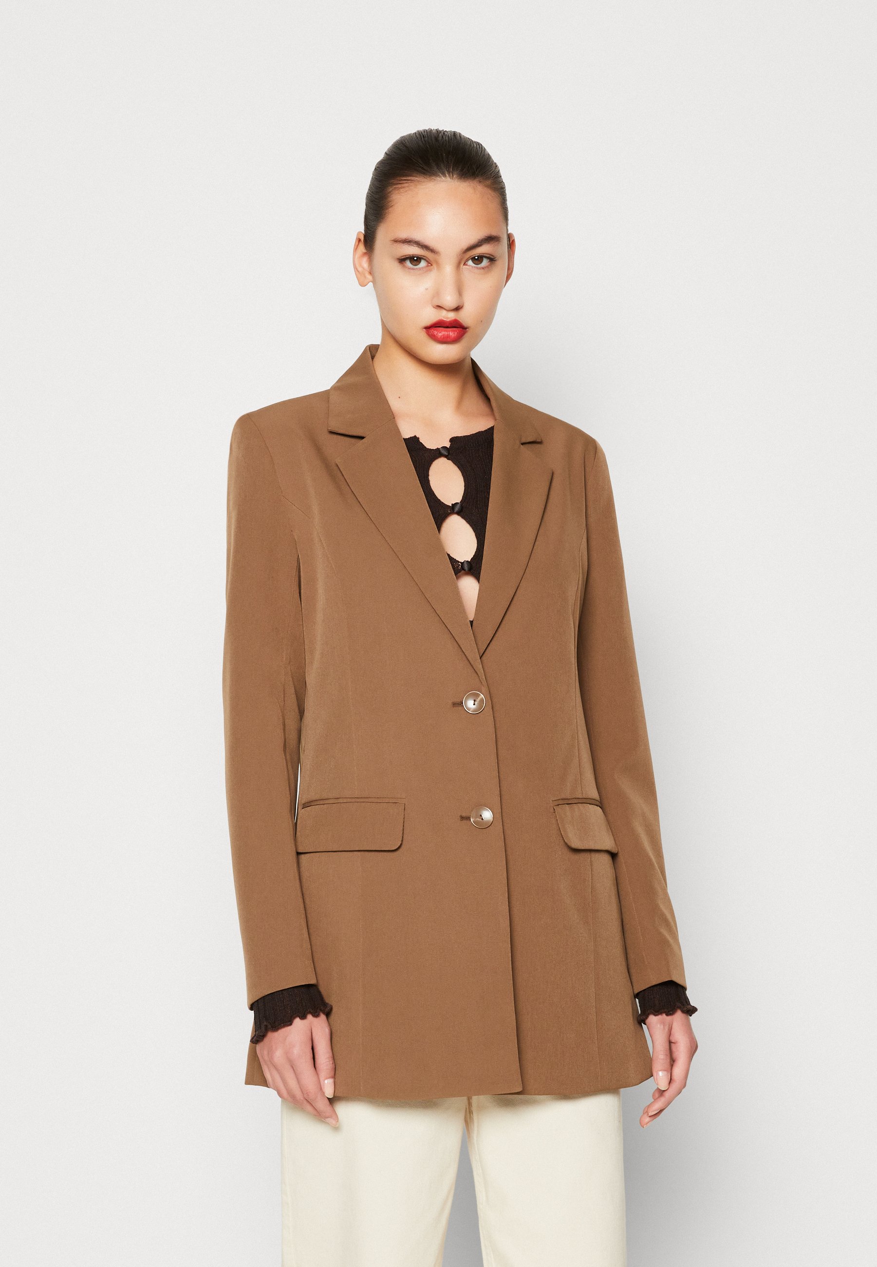 ONLY ONLMAIA LONG CC TLR - Blazer - cub/brown