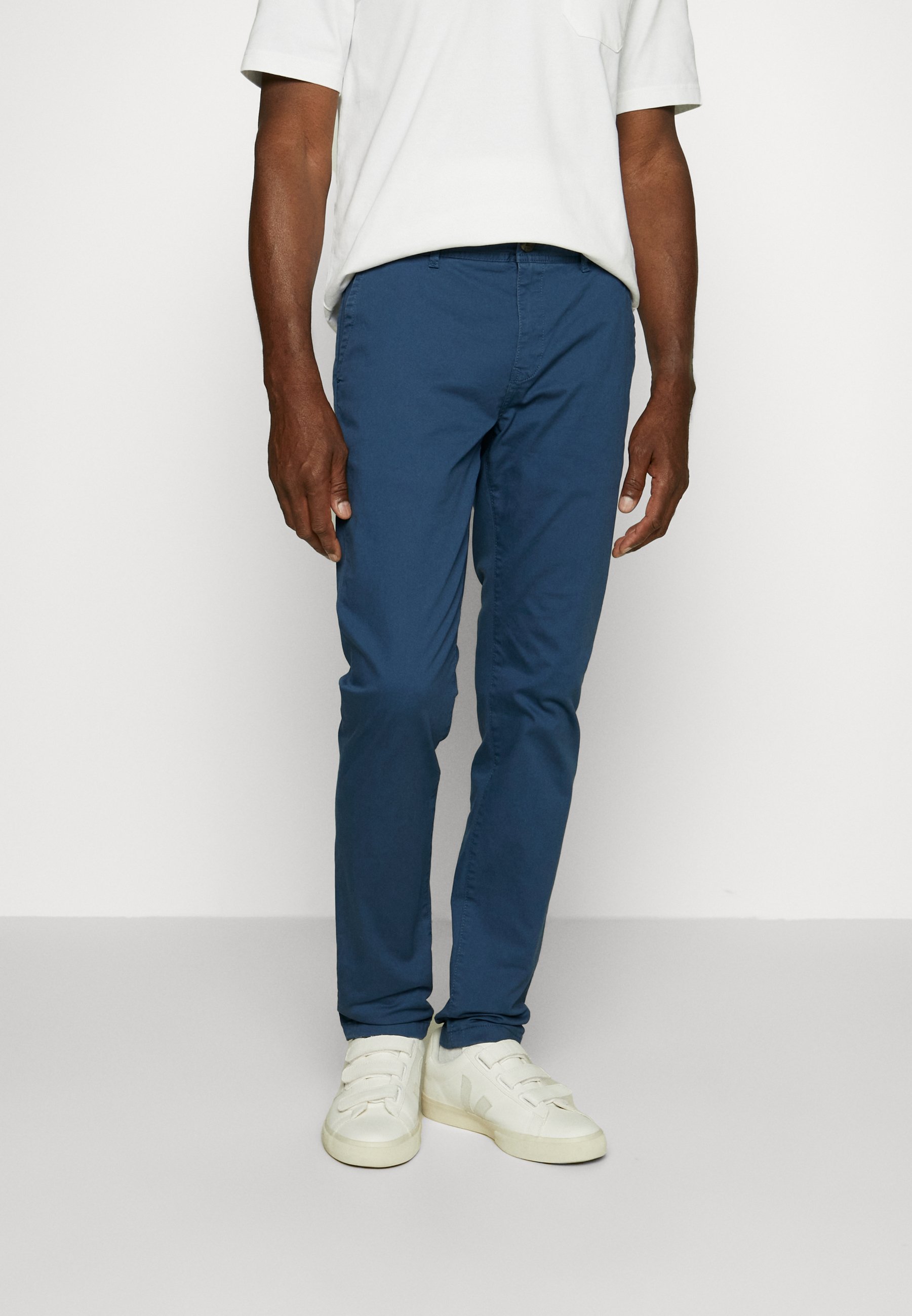 Scotch & Soda ESSENTIALS STRETCH - Trousers - storm blue/blue