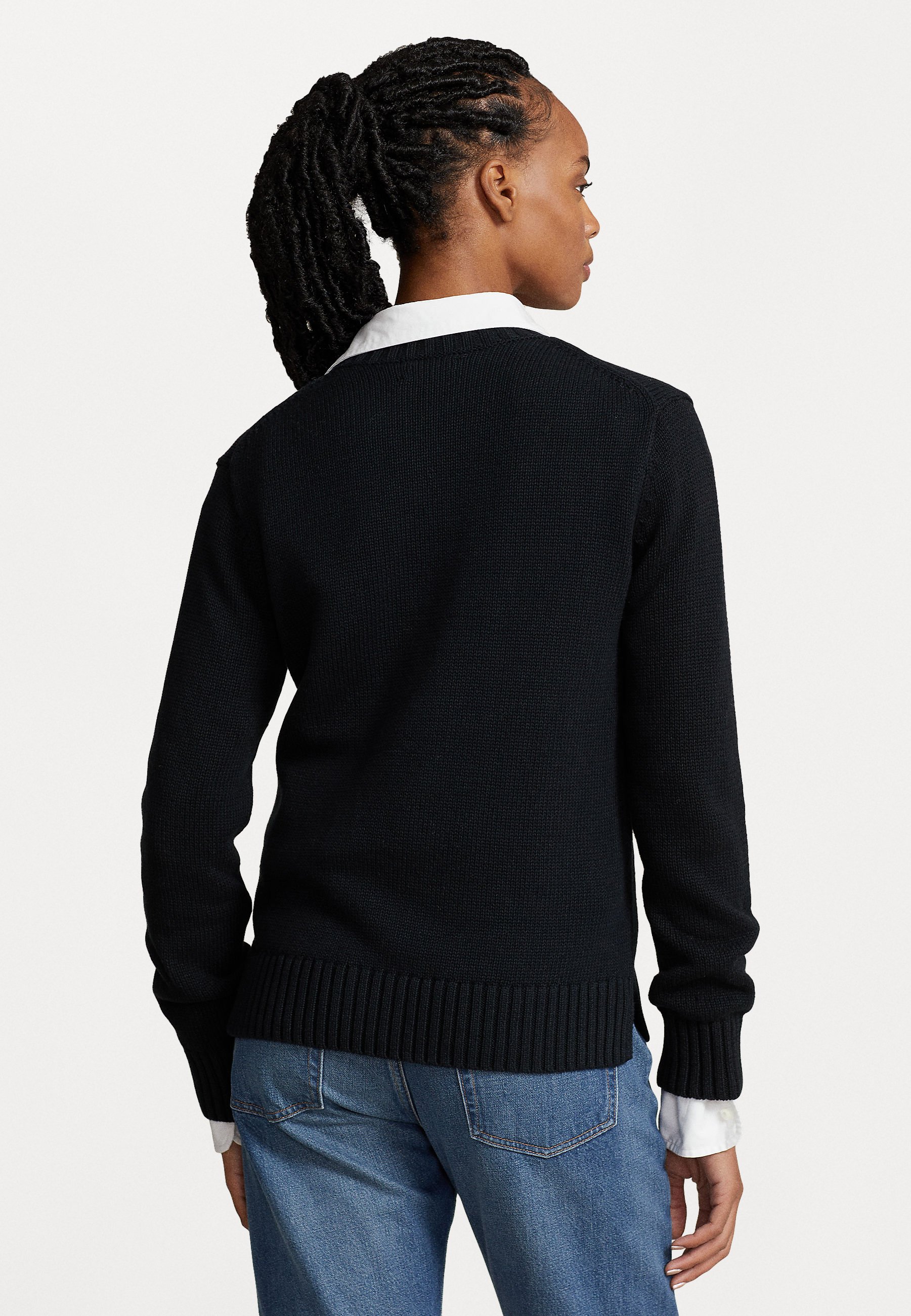 Polo Ralph Lauren BEAR LONG SLEEVE - Jumper - black