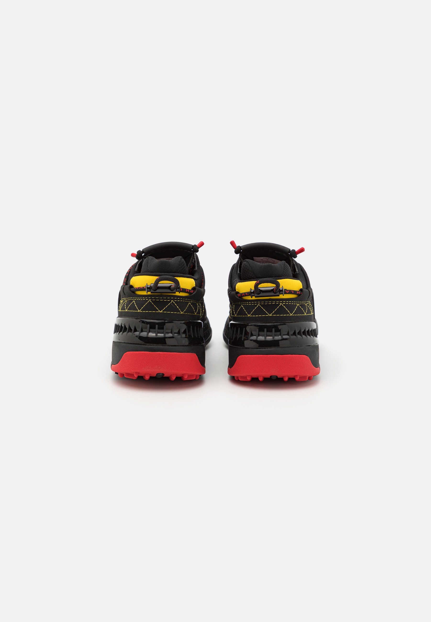 Polo Ralph Lauren PS200 TOP LACE UNISEX - Trainers - black/yellow/black