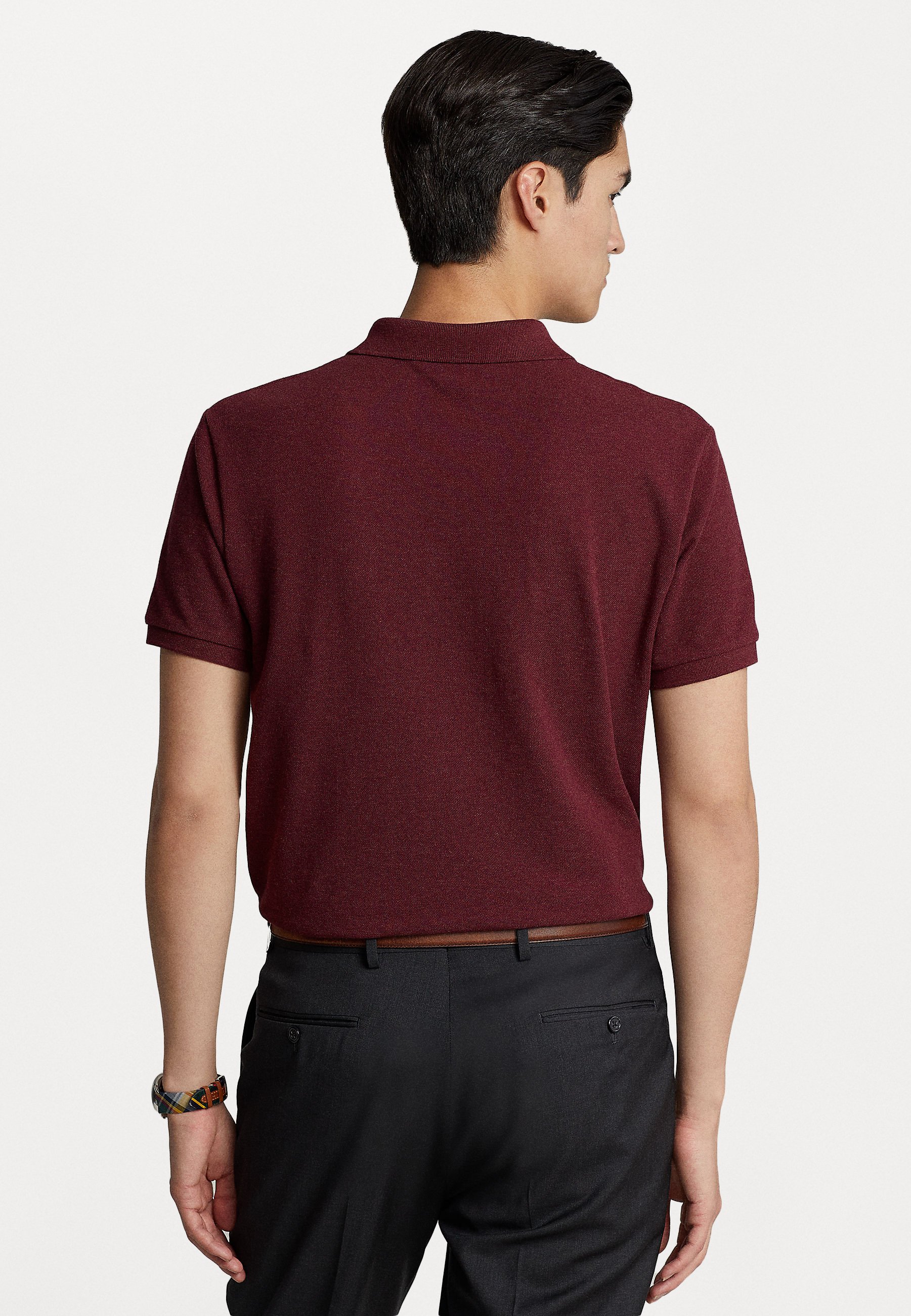 Polo Ralph Lauren SHORT SLEEVE - Polo shirt - spring wine heather/bordeaux