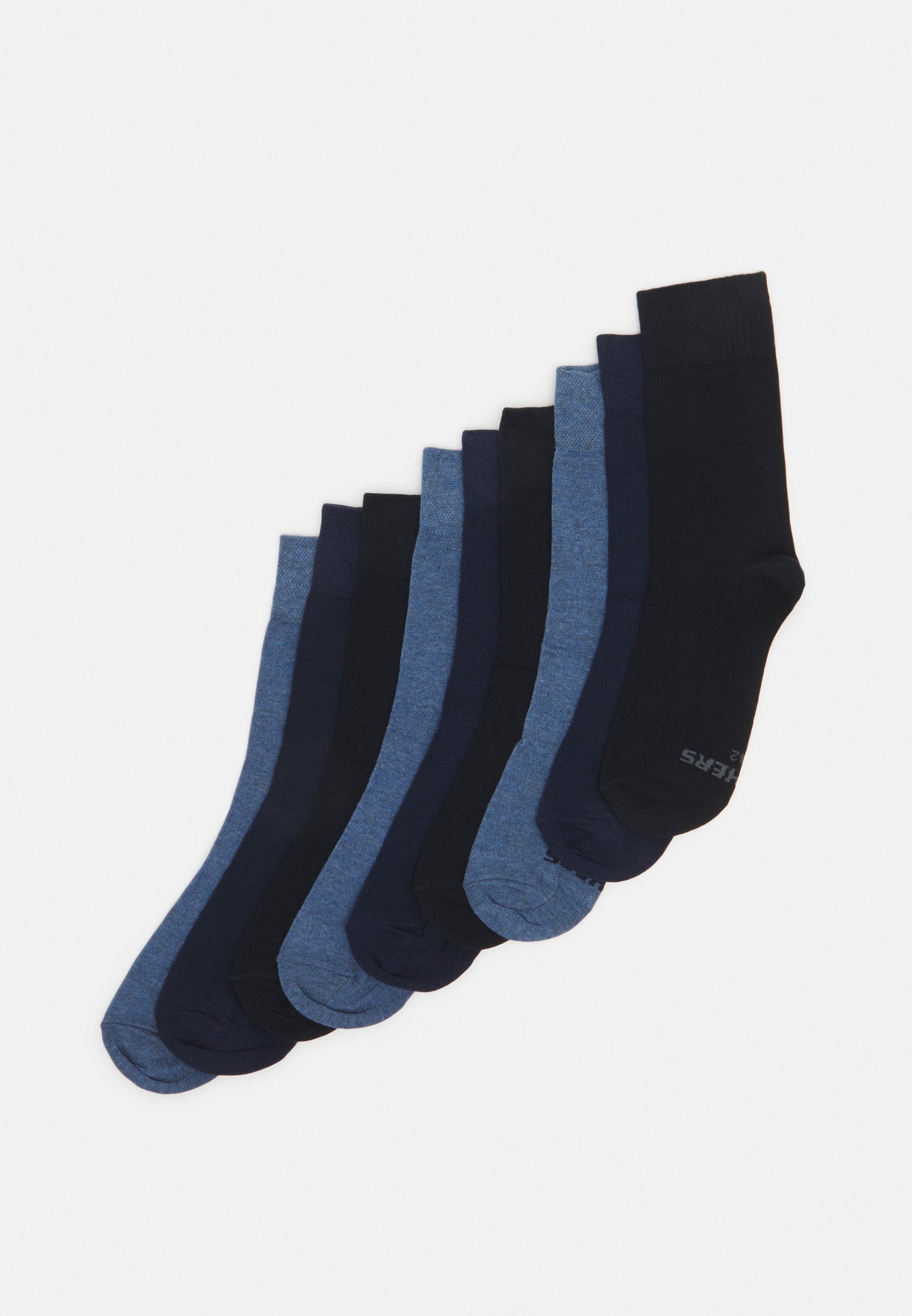 Skechers 9 PACK - Socks - denim melange/blue denim