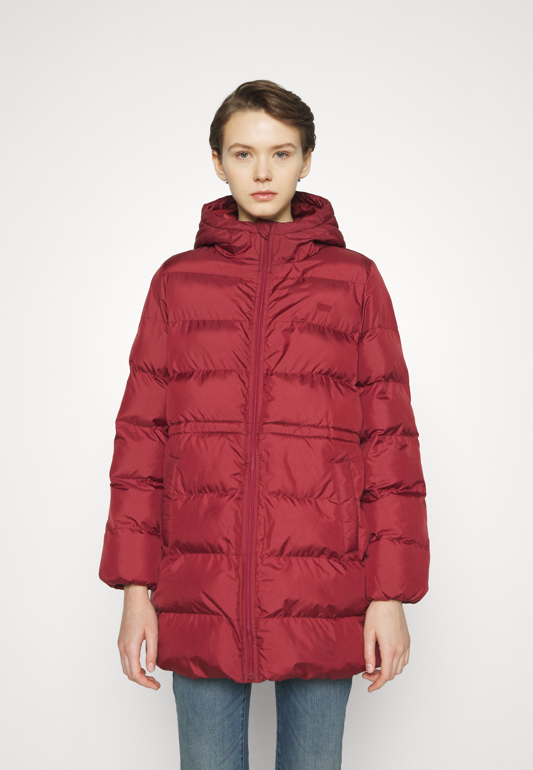Levi's® HOODED MIDI - Winter coat - syrah/bordeaux