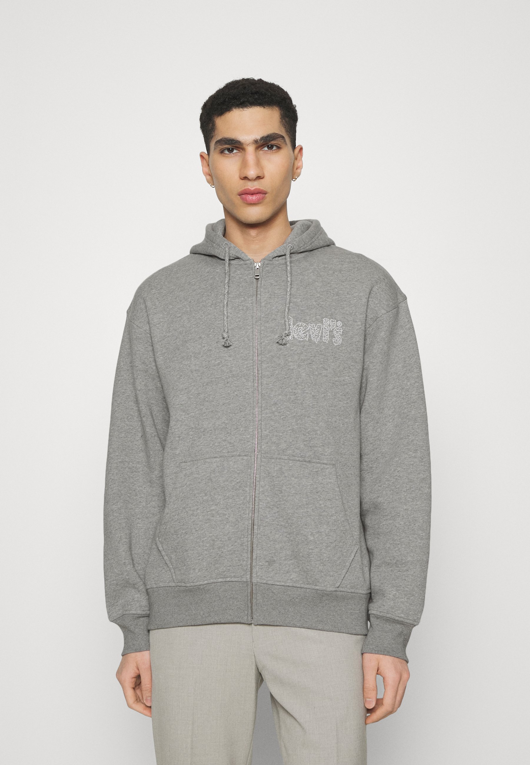 Levi's® RELAXED GRAPHIC ZIPUP - Zip-up sweatshirt - mottled grey