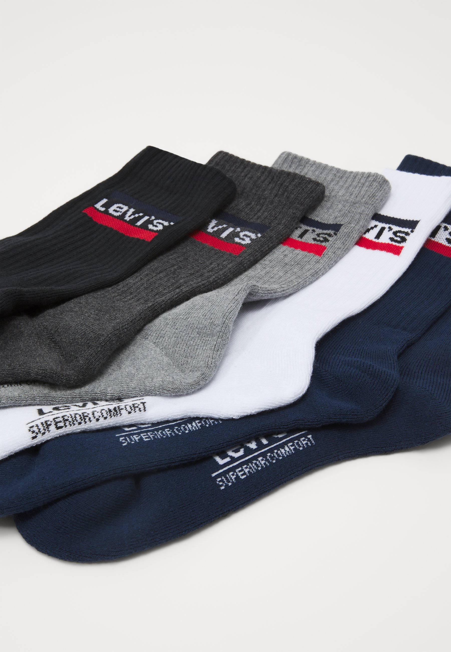 Levi's® LEVIS REGULAR CUT LOGO  ECOM - Socks - blue/white/grey/black/blue