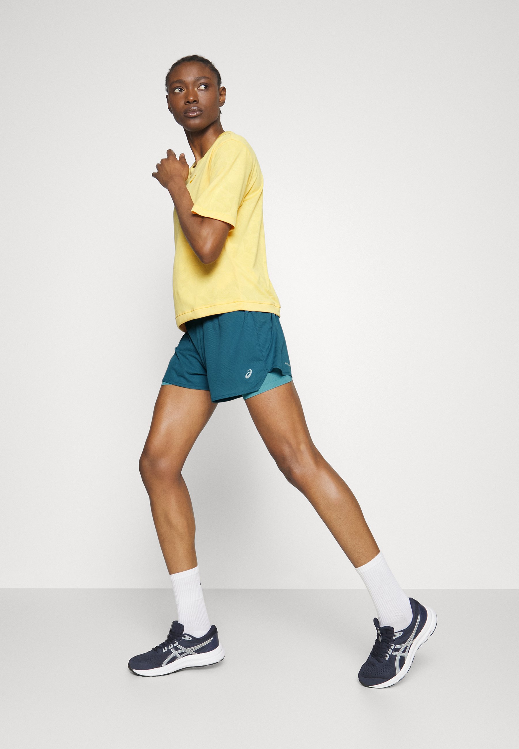 ASICS VENTILATE SHORT - Sports shorts - gloomy sea/gris blue/blue