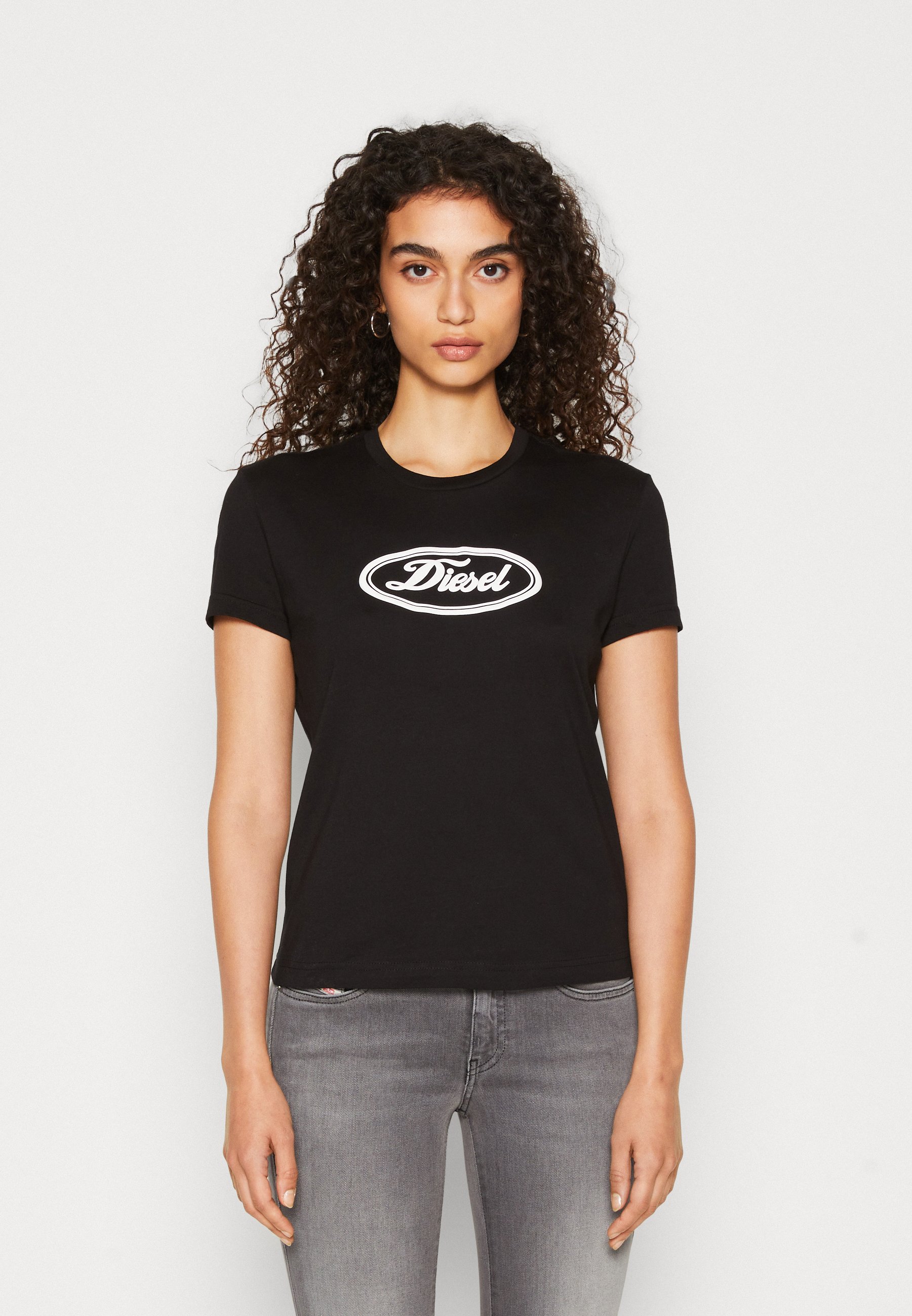 Diesel T-SLI-L14 - Print T-shirt - black