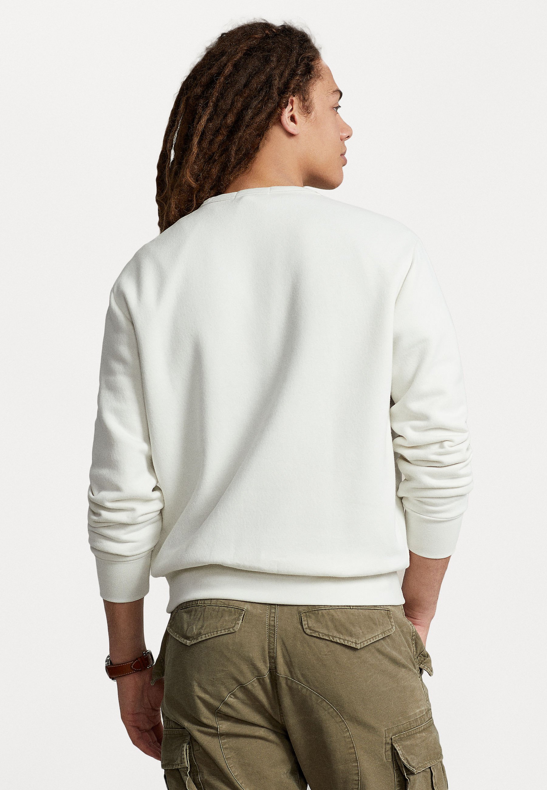 Polo Ralph Lauren LONG SLEEVE - Sweatshirt - nevis/white