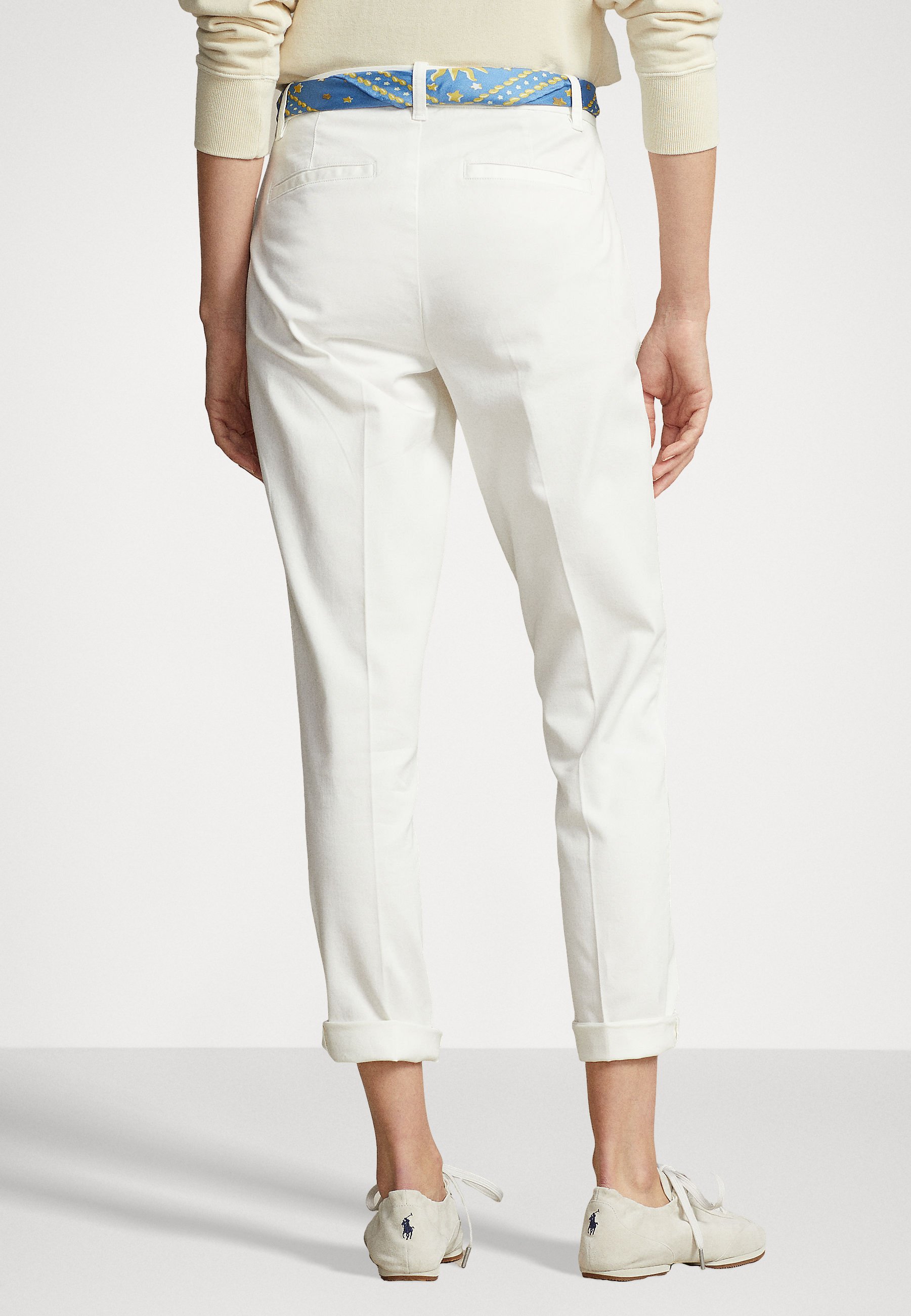 Polo Ralph Lauren ANKLE FLAT FRONT - Chinos - warm white/off-white