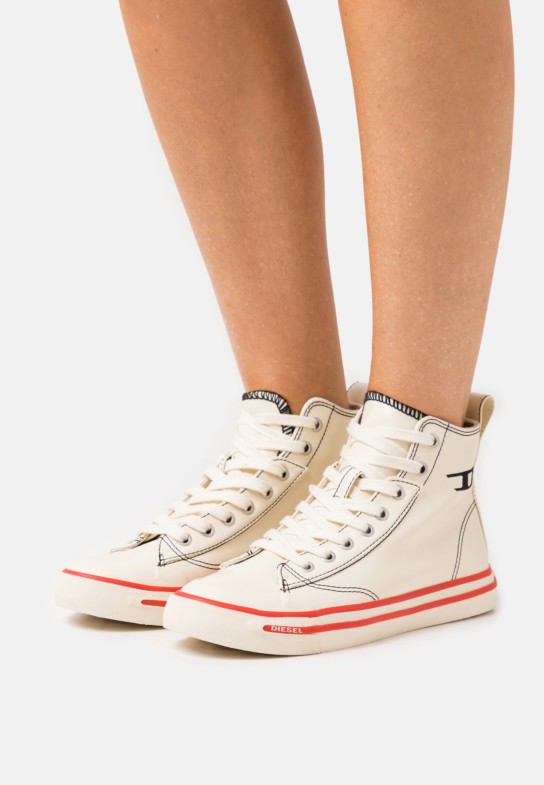 Diesel S-ATHOS MID W - High-top trainers - white