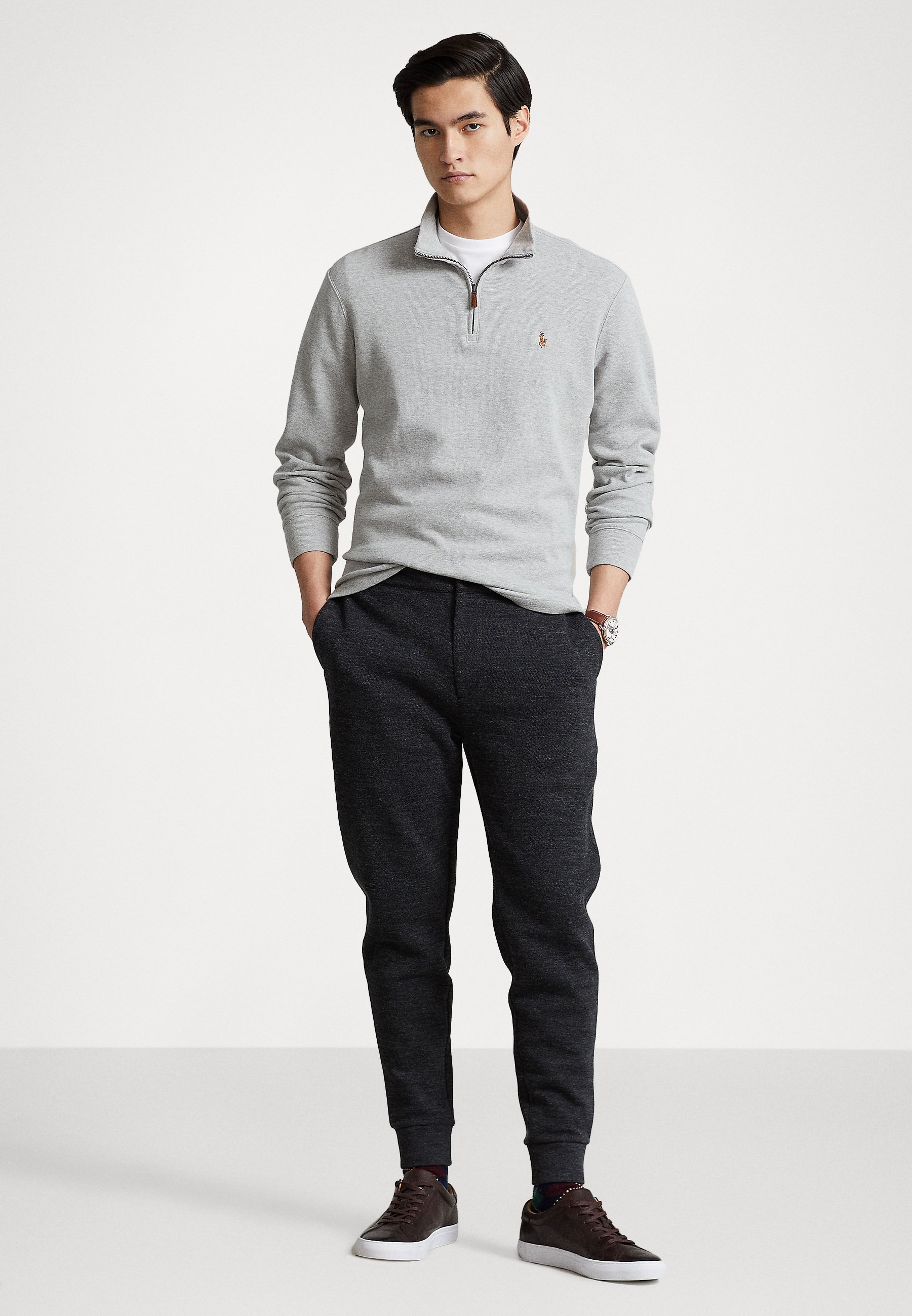 Polo Ralph Lauren LONG SLEEVE - Jumper - andover heather/grey