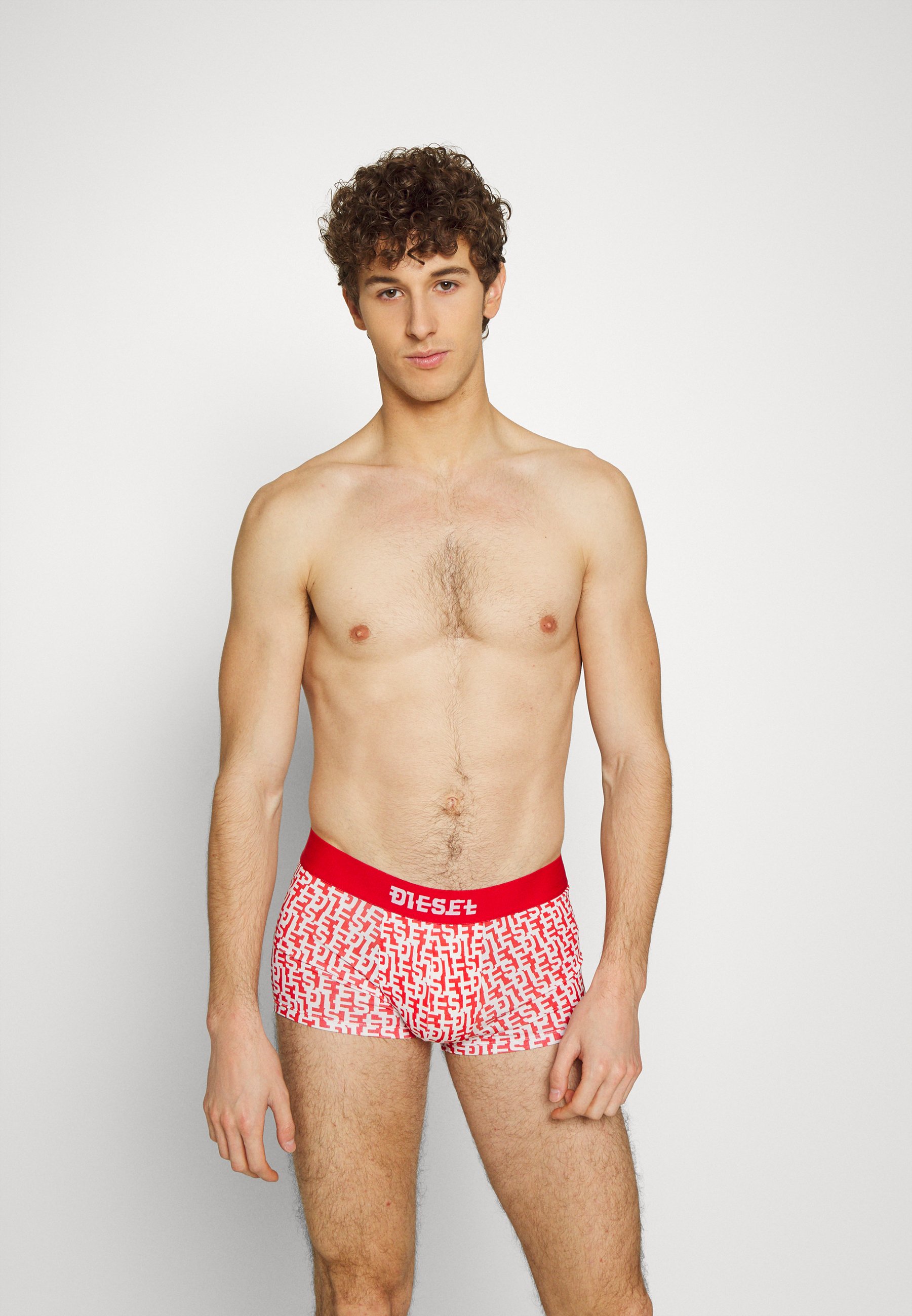 Diesel UMBX-DAMIEN - Pants - white/red/white
