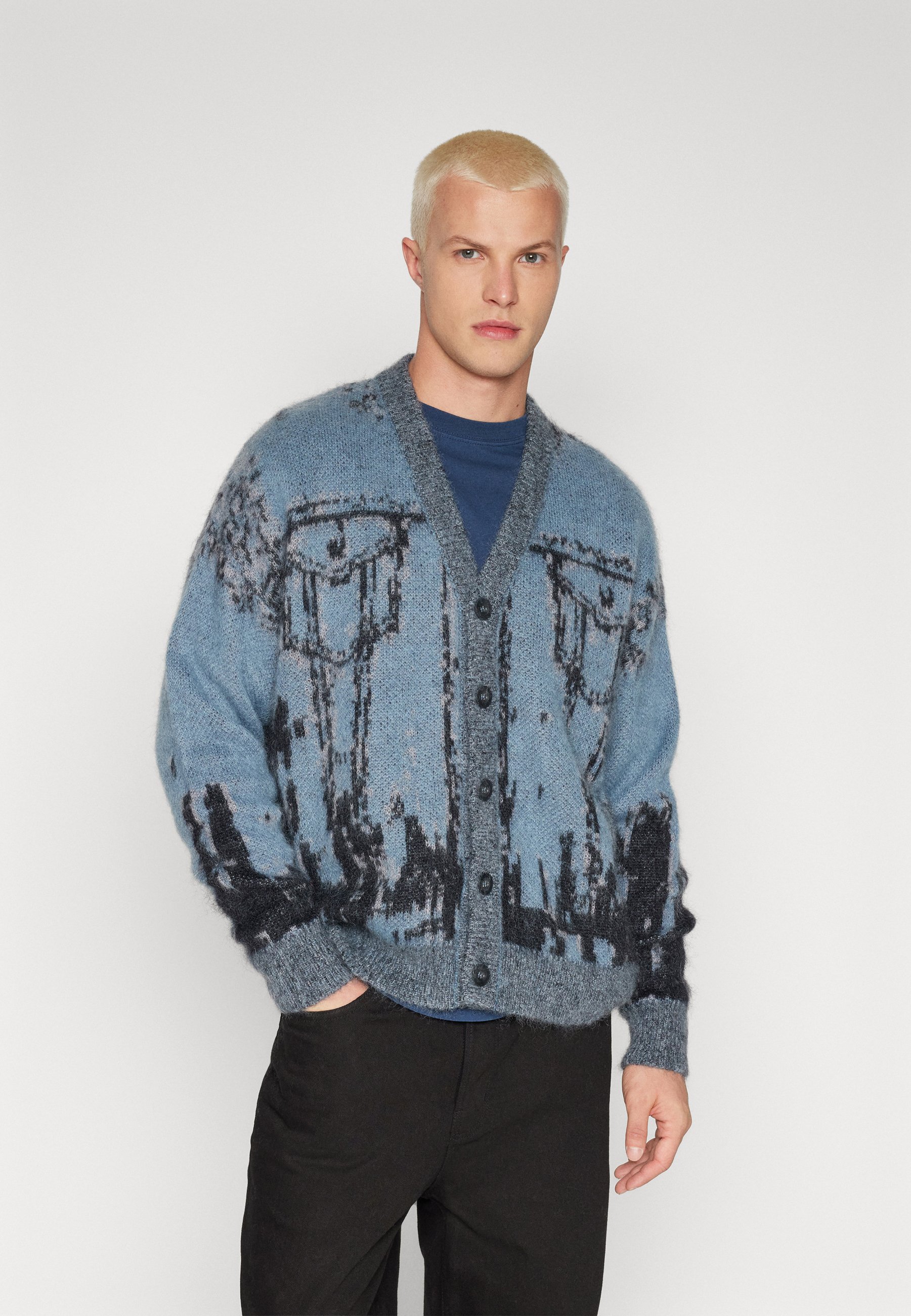 Diesel PETALO RUNWAY - Cardigan - blue