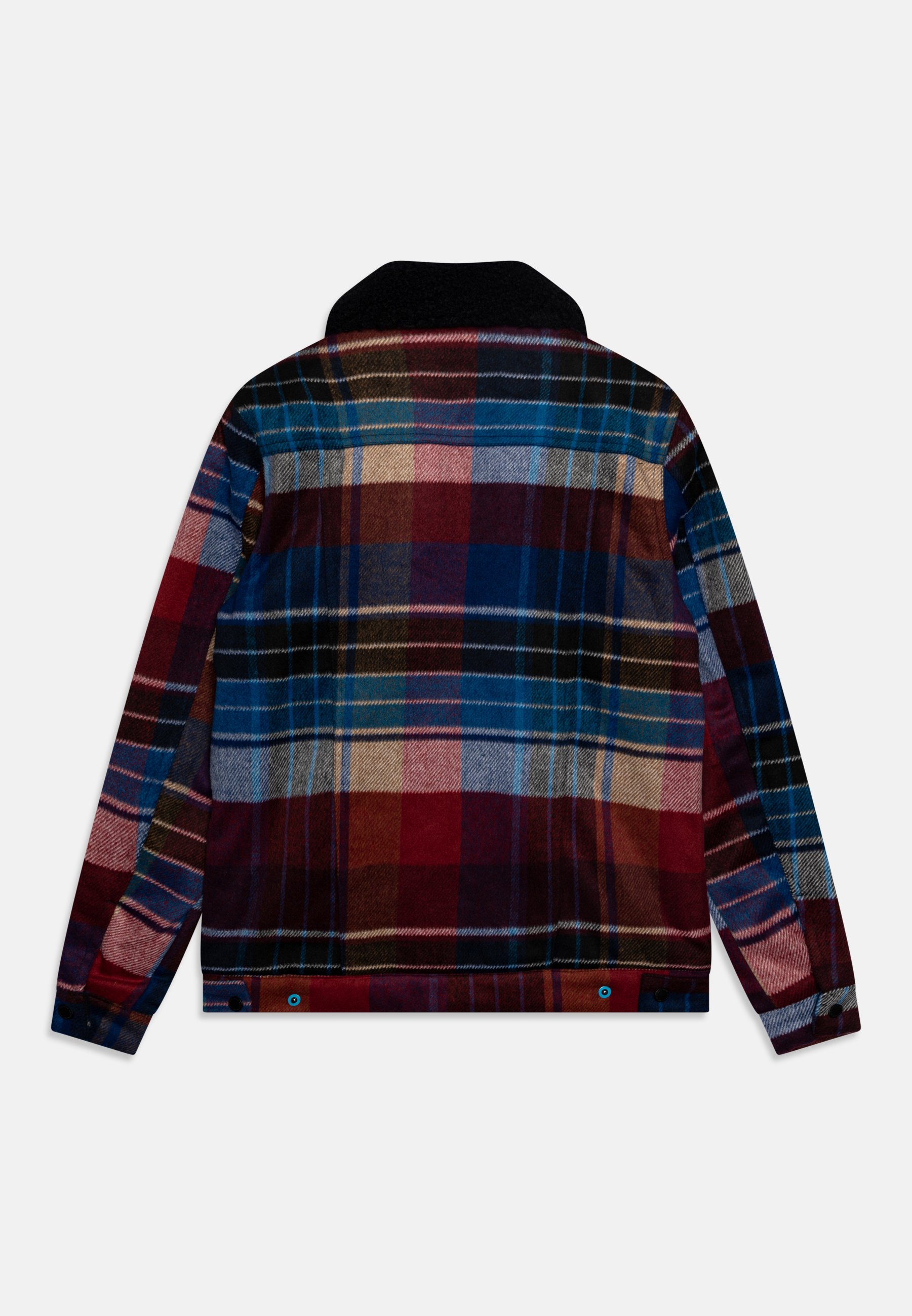 Scotch & Soda CHECK TRUCKER - Winter jacket - blue/multicolour/multi-coloured