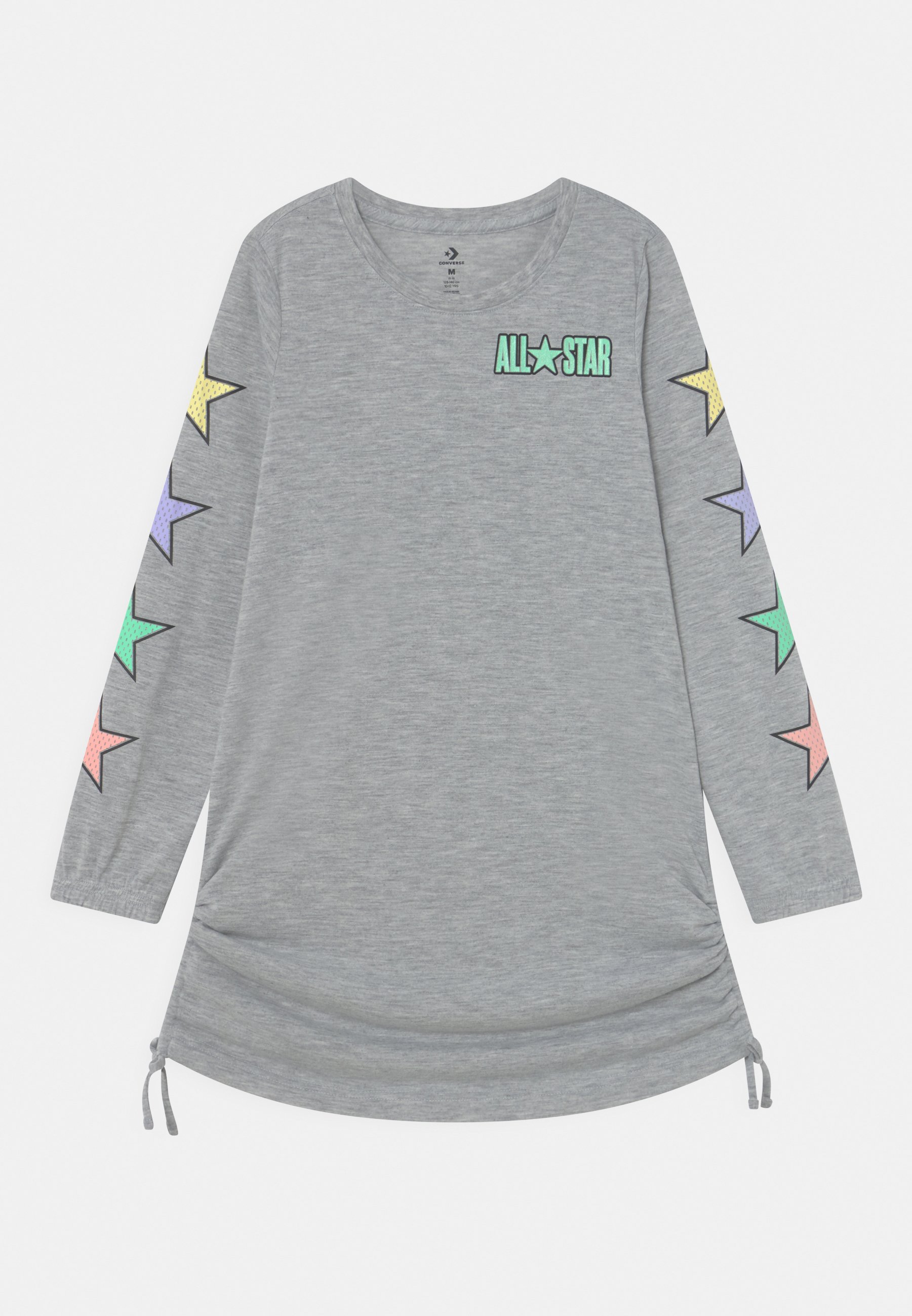 Converse RUCHED DRESS - Jersey dress - light gray heather/grey