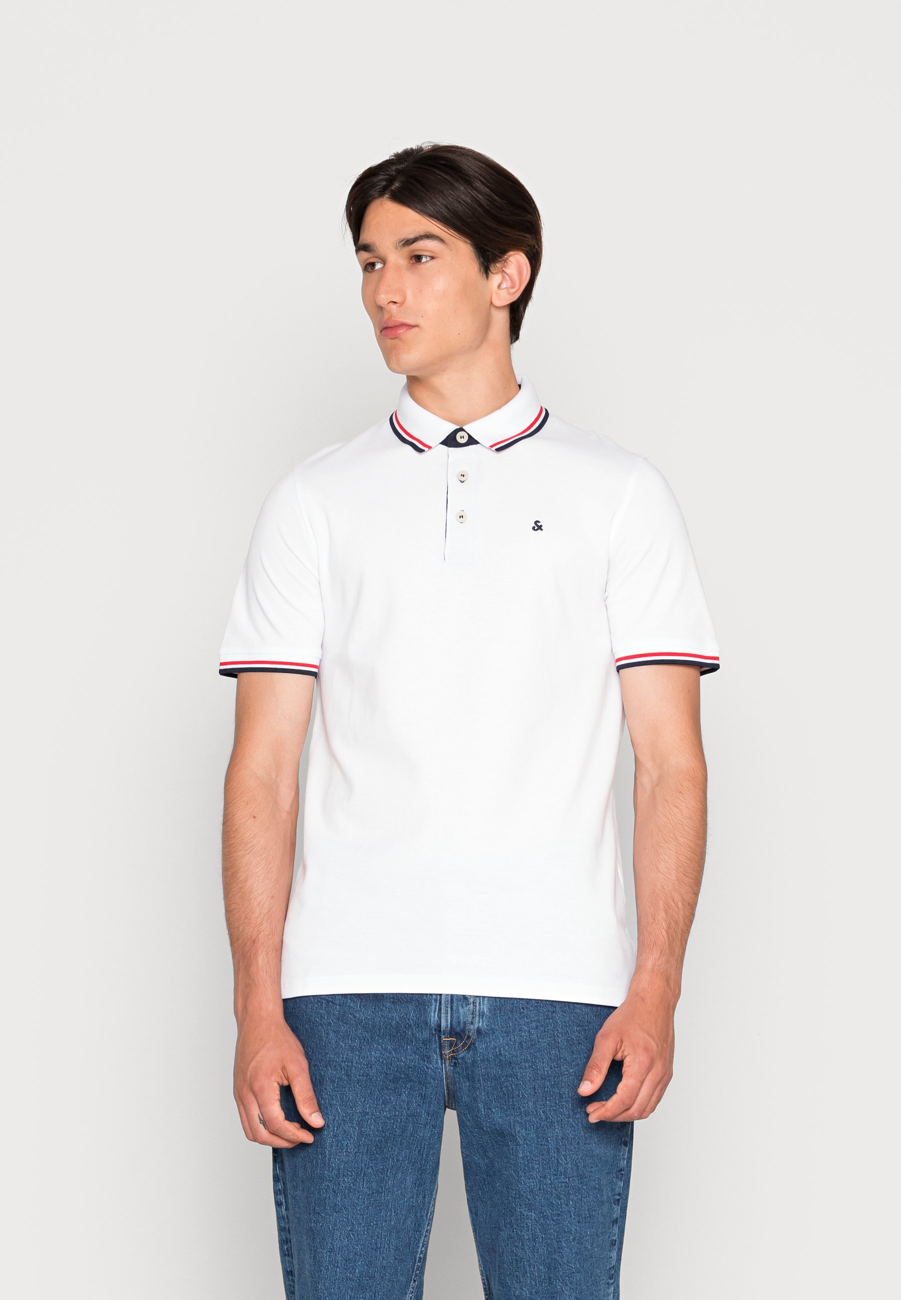 Jack &Jones EPAULOS SS NOOS - Polo shirt - white