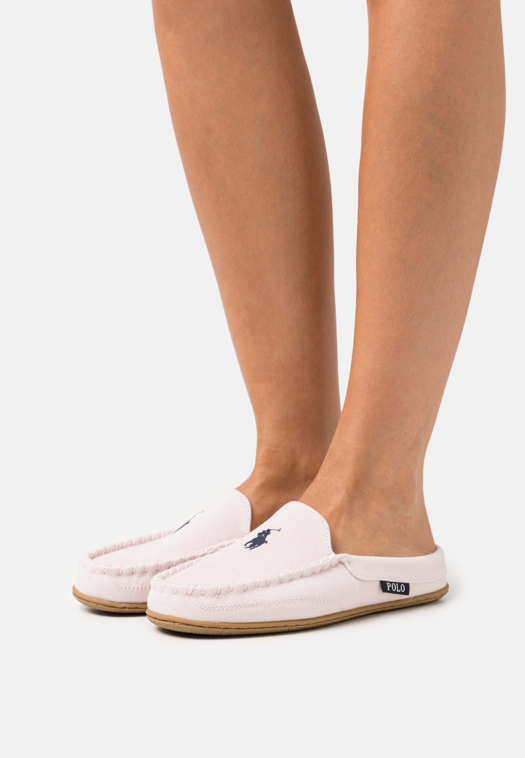 Polo Ralph Lauren COLLINS MULE - Slippers - pink washed/navy/pink