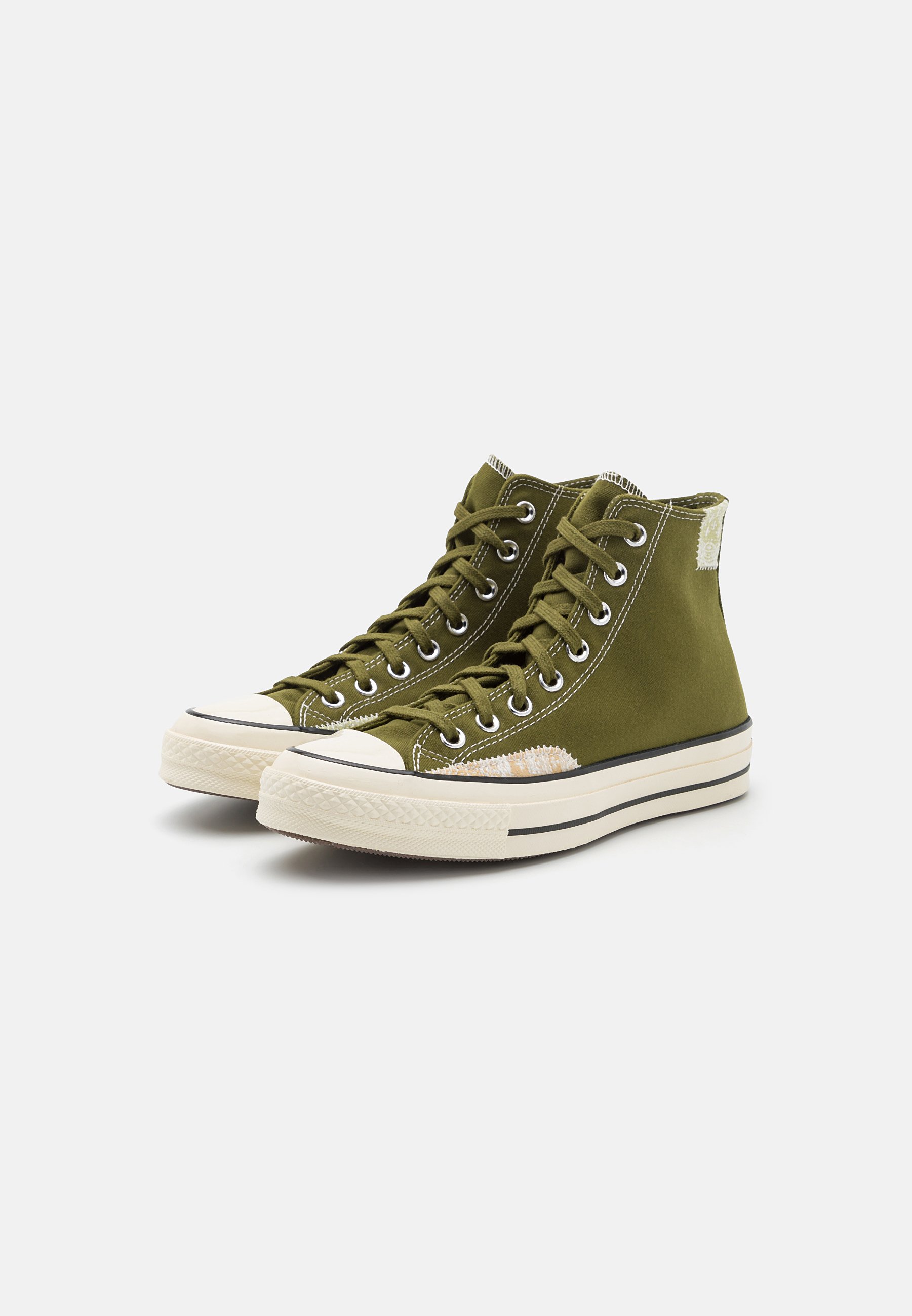 Converse CHUCK 70 CRAFTED OLLIE UNISEX - High-top trainers - trolled/vitality green/olive