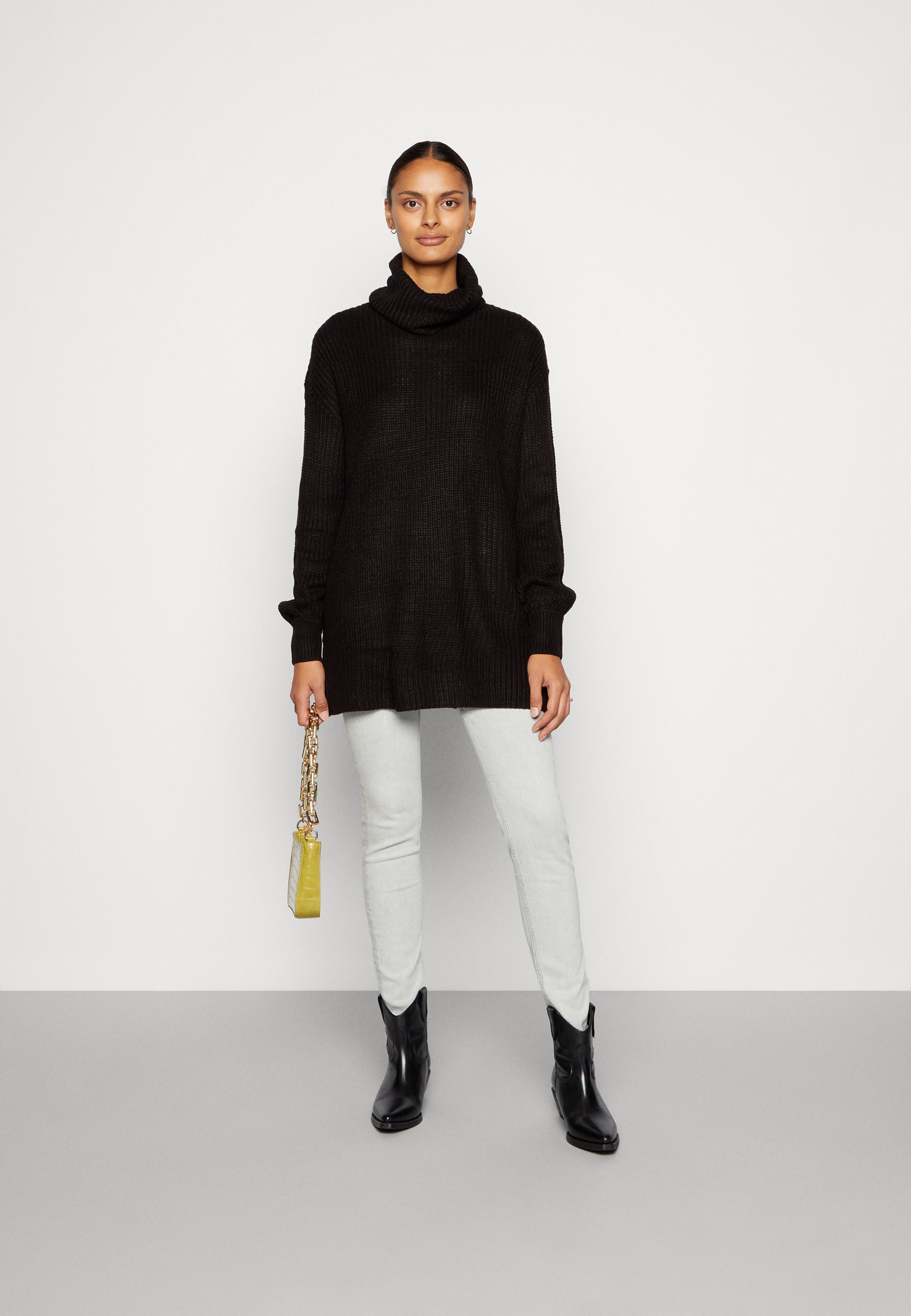 Vero Moda VMSAYLA BALLOON LONGSLEEVE - Jumper - black