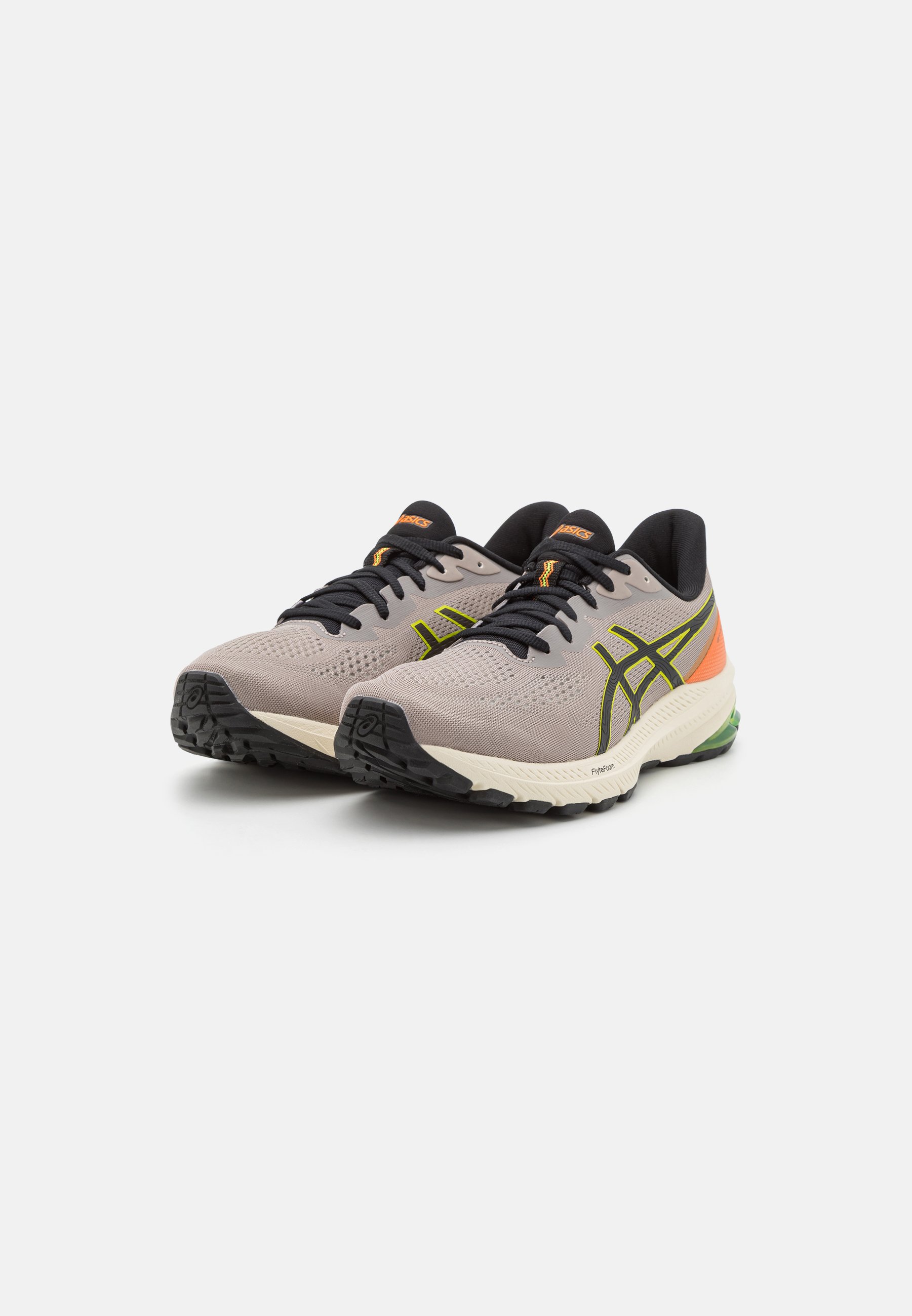 ASICS GT-1000 12 TR - Stabilty running shoes - nature/neon lime/beige