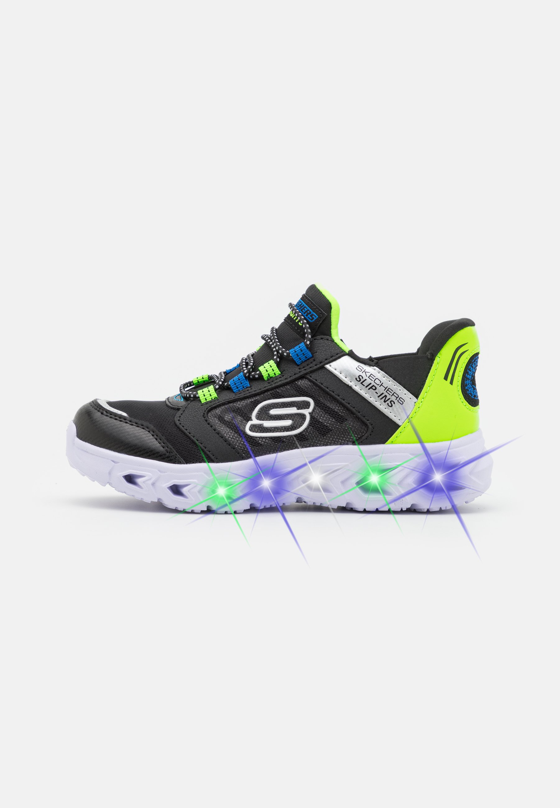 Skechers HYPNO FLASH 2.0 UNISEX - Trainers - black/lime/blue/silver/black