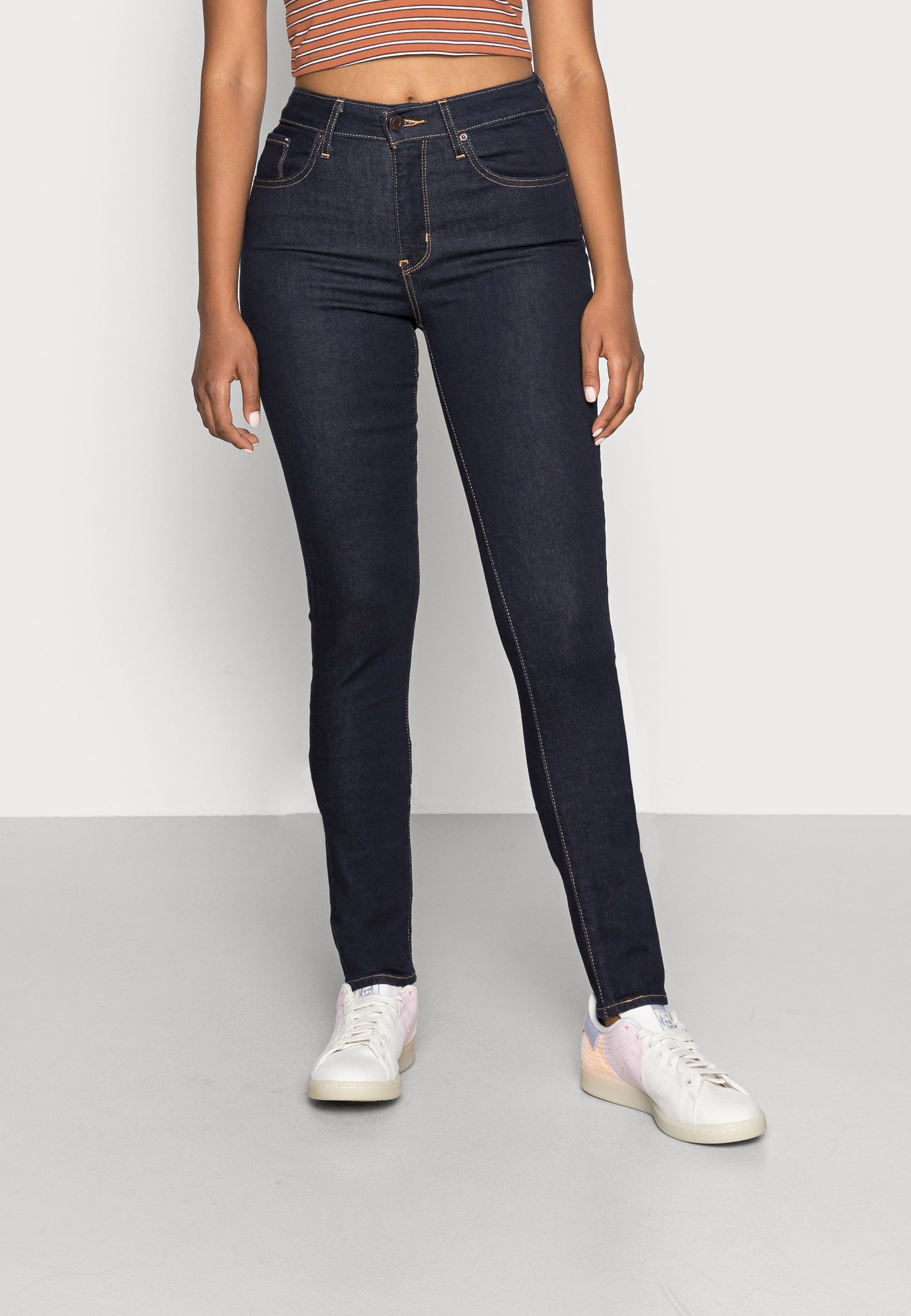 Levi's® 721™ HIGH RISE SKINNY - Jeans Skinny Fit - rinsed denim/black denim
