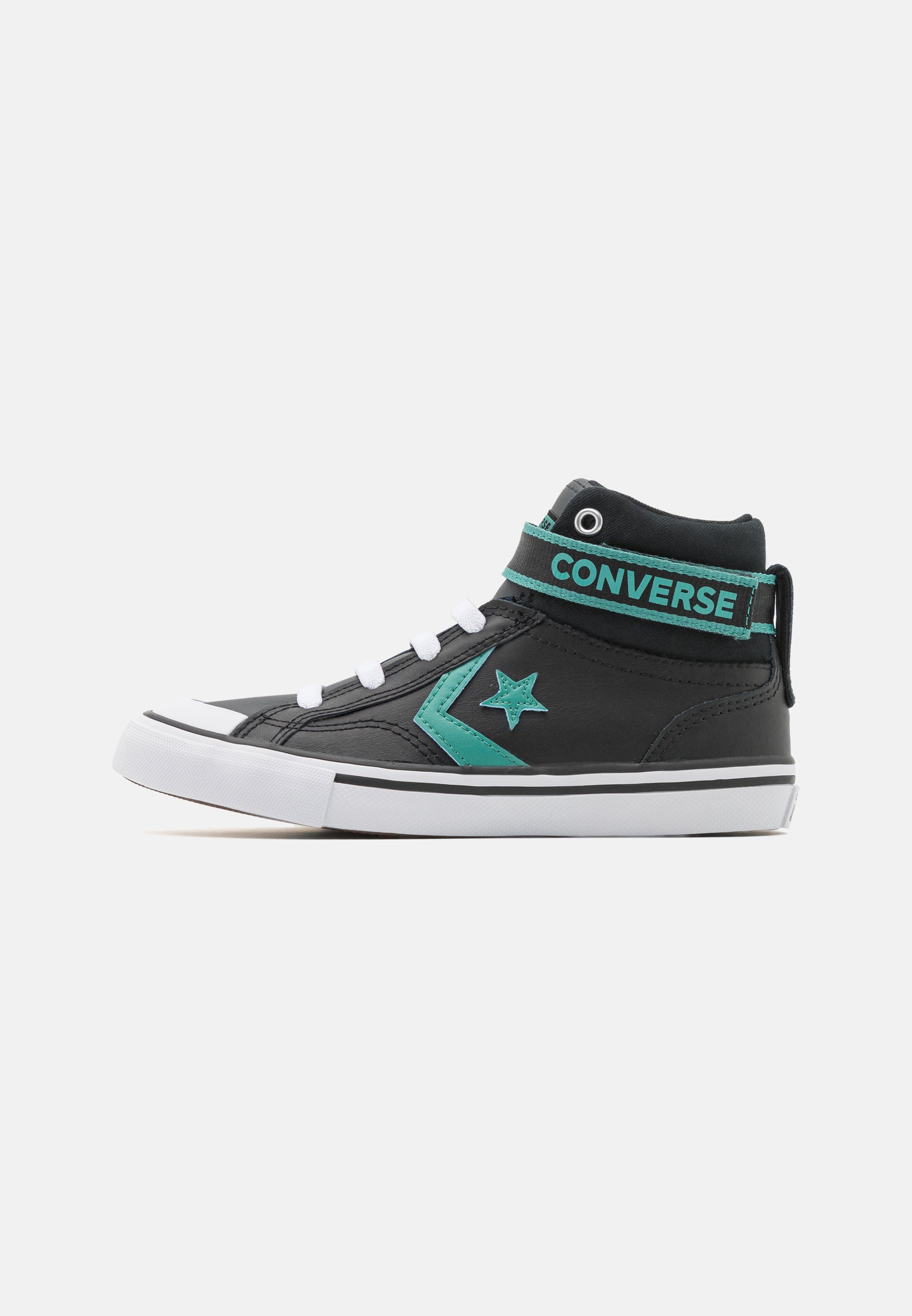 Converse PRO BLAZE STRAP EASY ON VARSITY CLUB UNISEX - High-top trainers - black/algae coast/white/black
