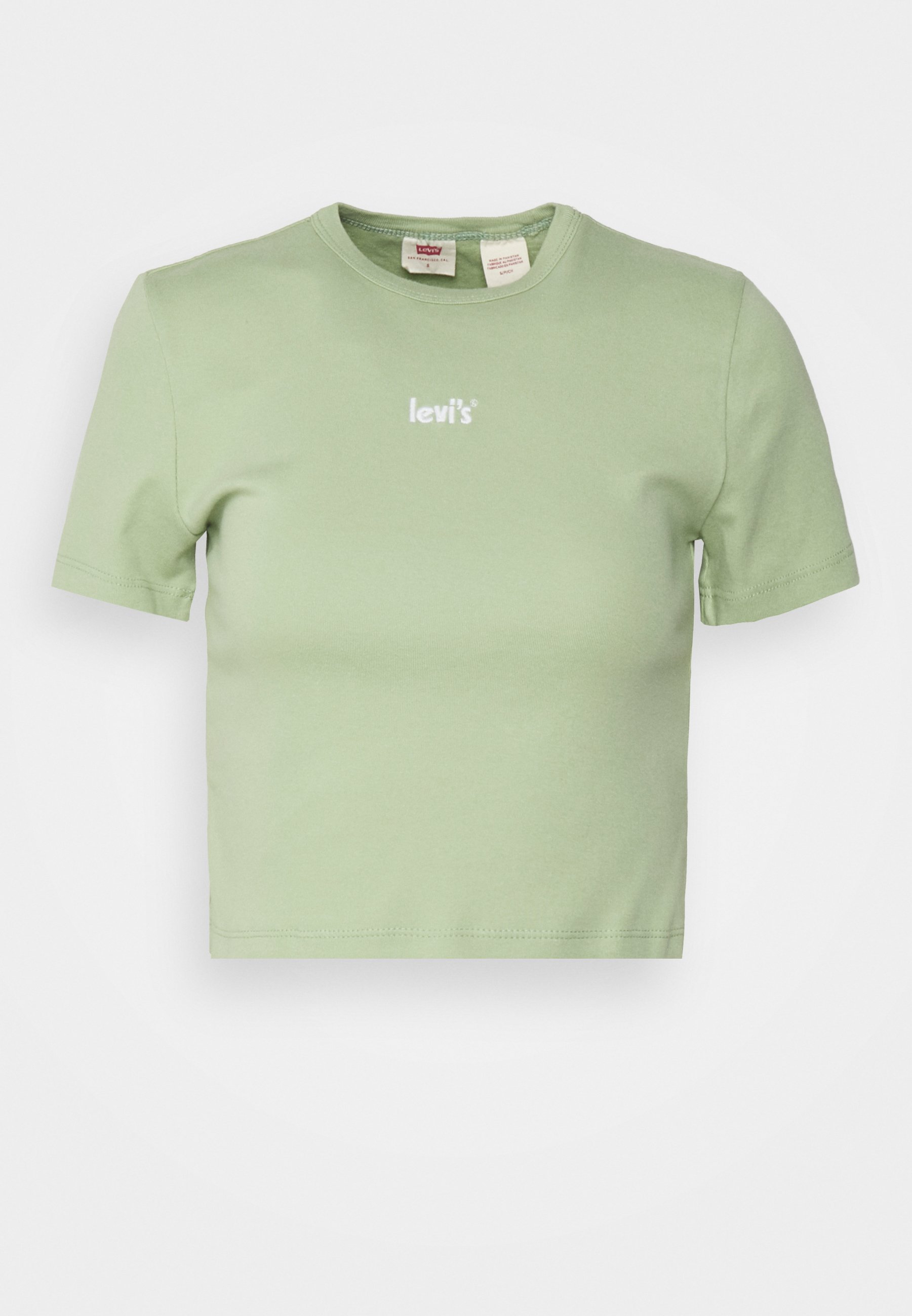 Levi's® CROPPED RICKIE TEE - Basic T-shirt - reseda/light green
