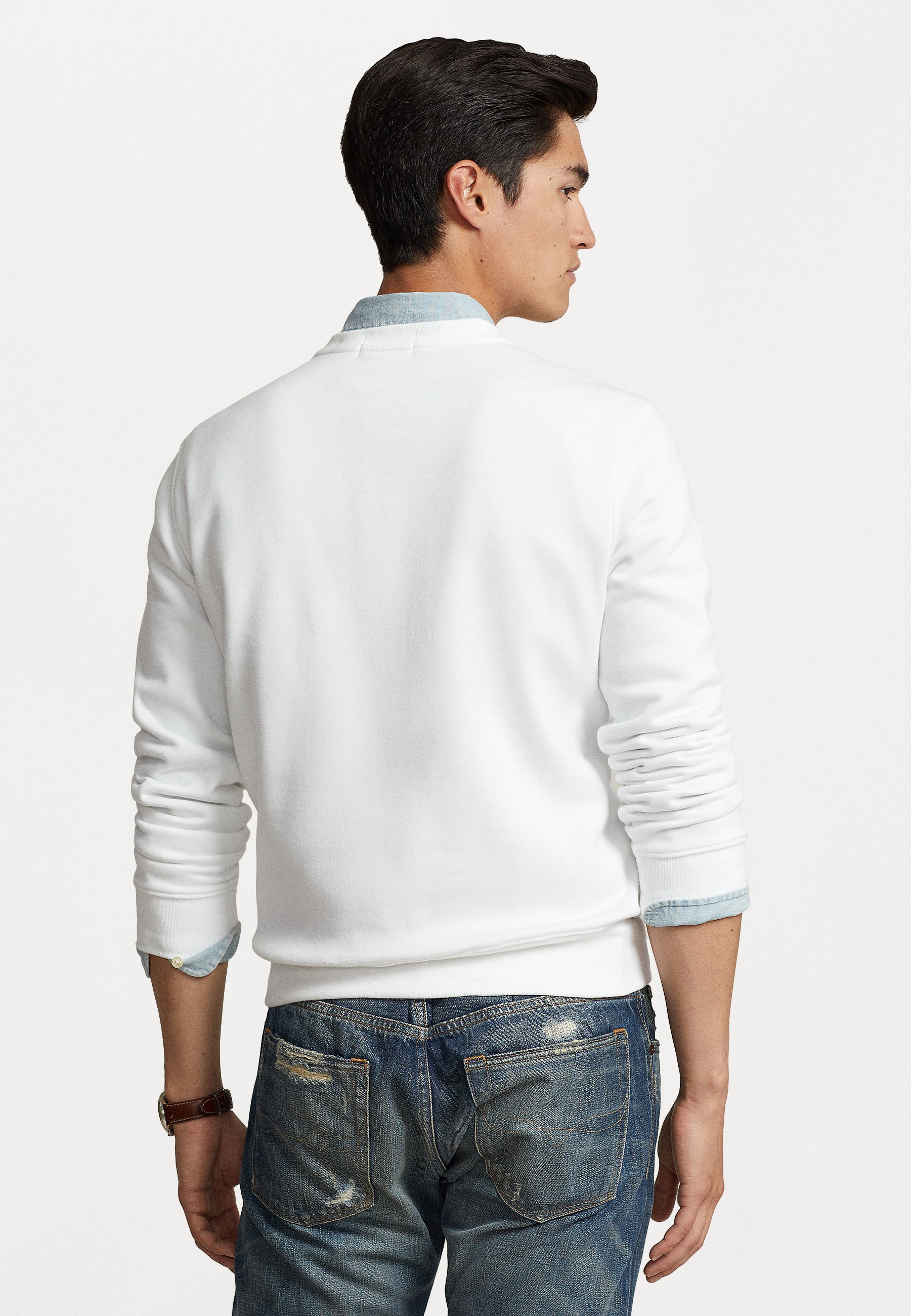 Polo Ralph Lauren LONG SLEEVE - Sweatshirt - white