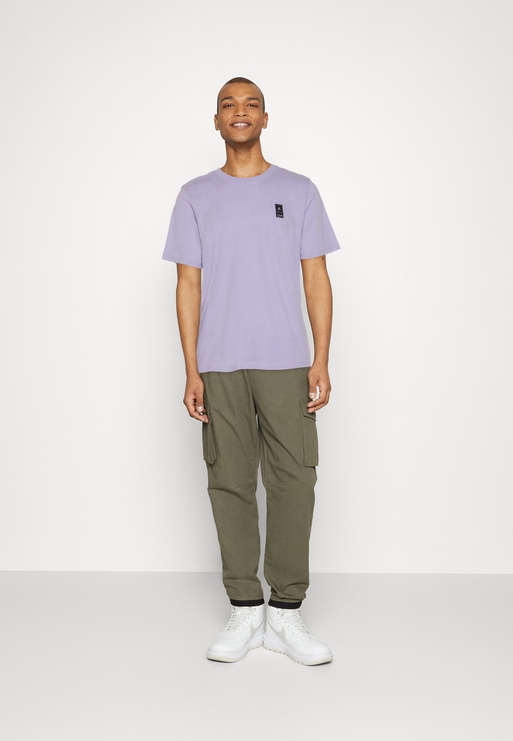 Jack &Jones JCOSEA BACK PRINT TEE CREW NECK - Print T-shirt - lavender/lilac