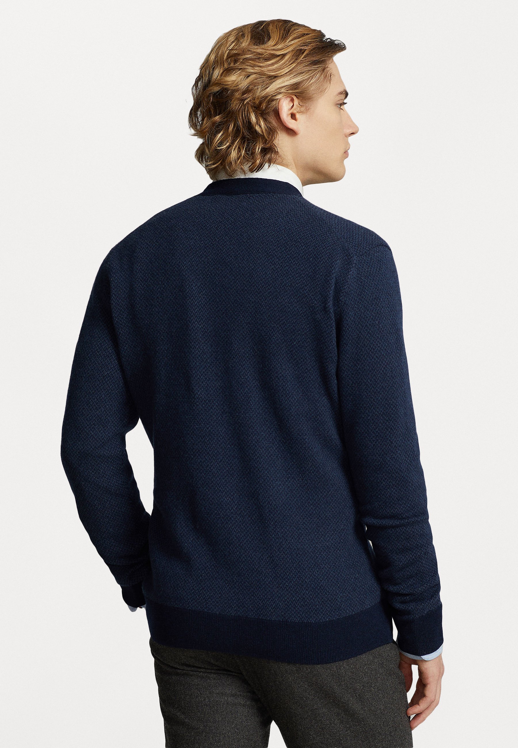 Polo Ralph Lauren LONG SLEEVE CARDIGAN - Cardigan - navy combo/blue
