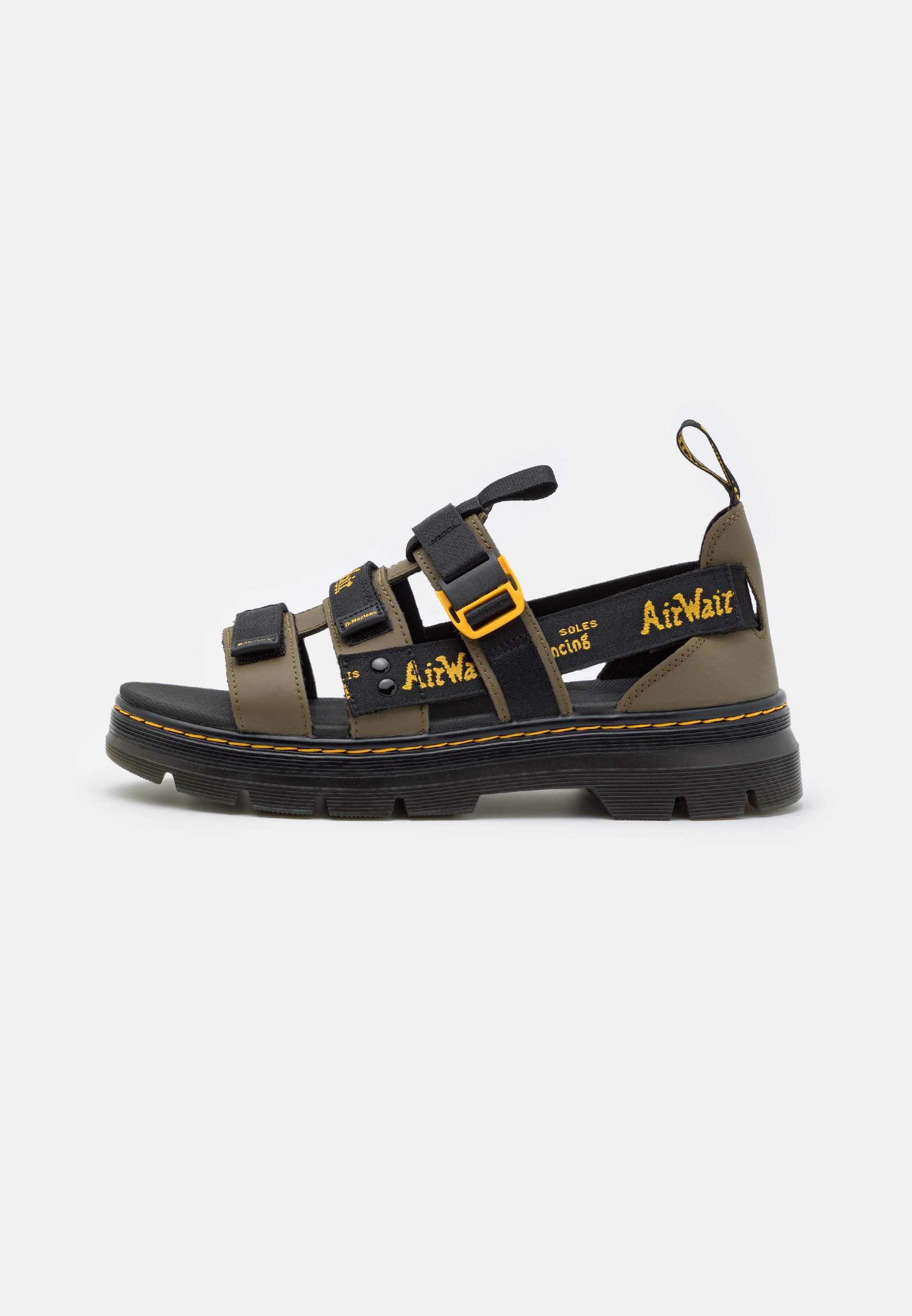Dr. Martens PEARSON II UNISEX - Walking sandals - olive/black/yellow/olive