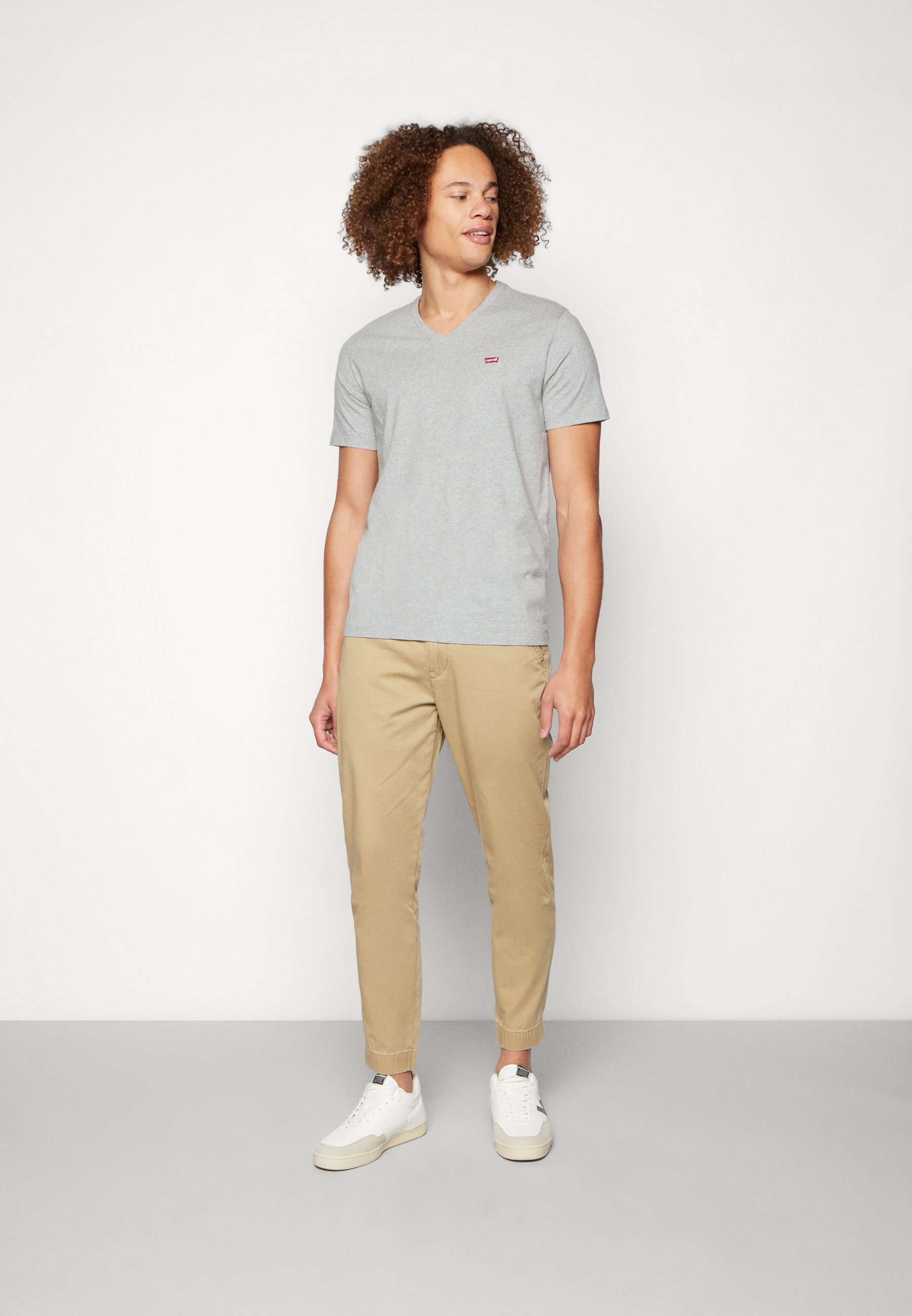 Levi's® ORIGINAL - Basic T-shirt - mid tone grey heather/mottled grey
