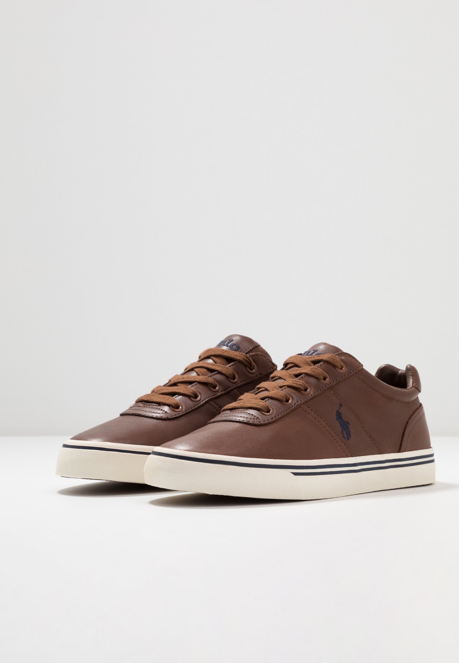 Polo Ralph Lauren HANFORD LEATHER SNEAKER - Trainers - tan