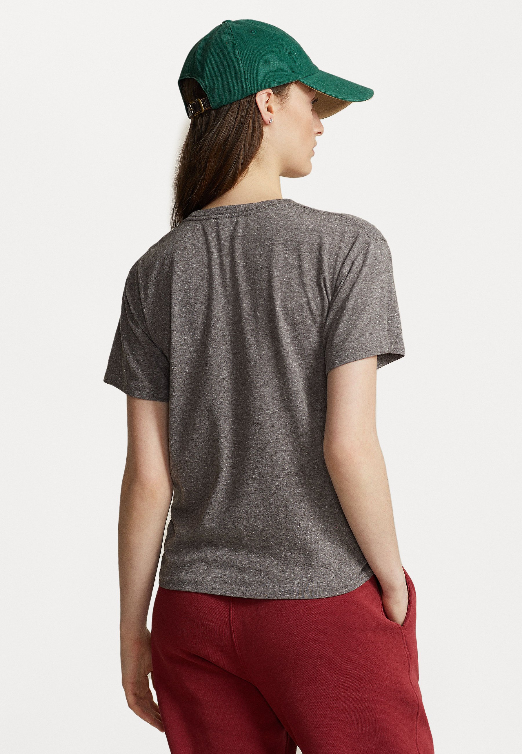 Polo Ralph Lauren SHORT SLEEVE - Print T-shirt - heather grey/grey