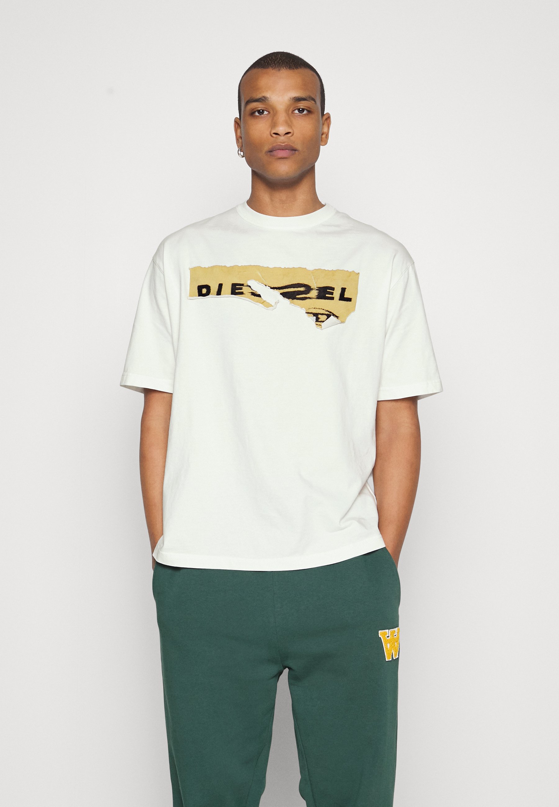 Diesel T WASH POFF UNISEX - Print T-shirt - white