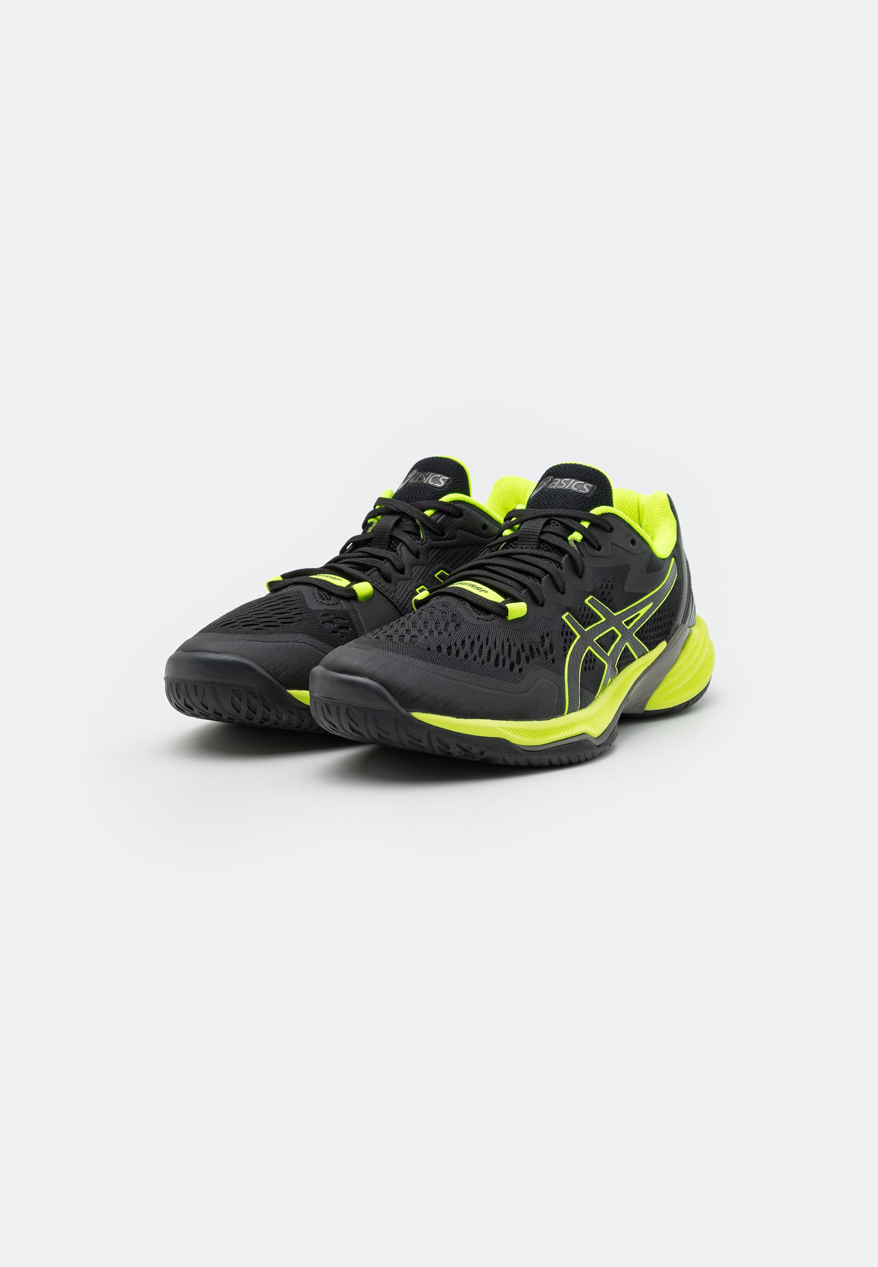 ASICS SKY ELITE FF 2 - Volleyball shoes - black/safety yellow/black