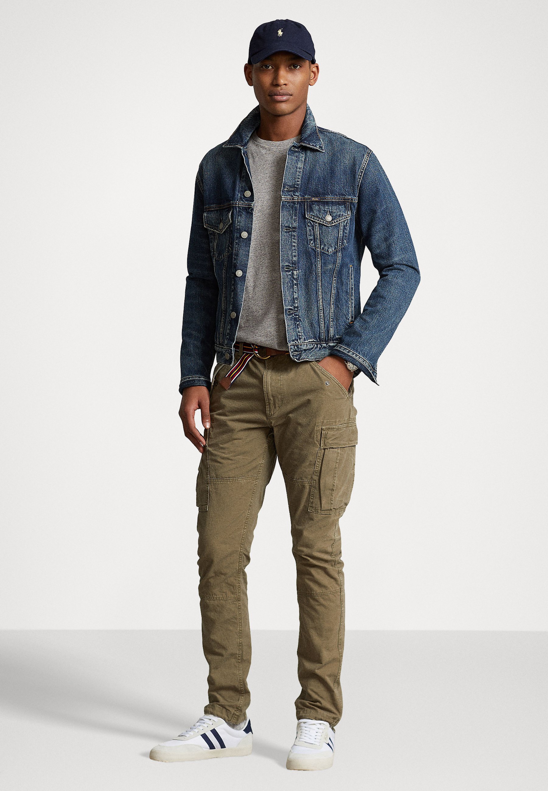 Polo Ralph Lauren SLIM FIT PANTS - Cargo trousers - outdoors olive/olive
