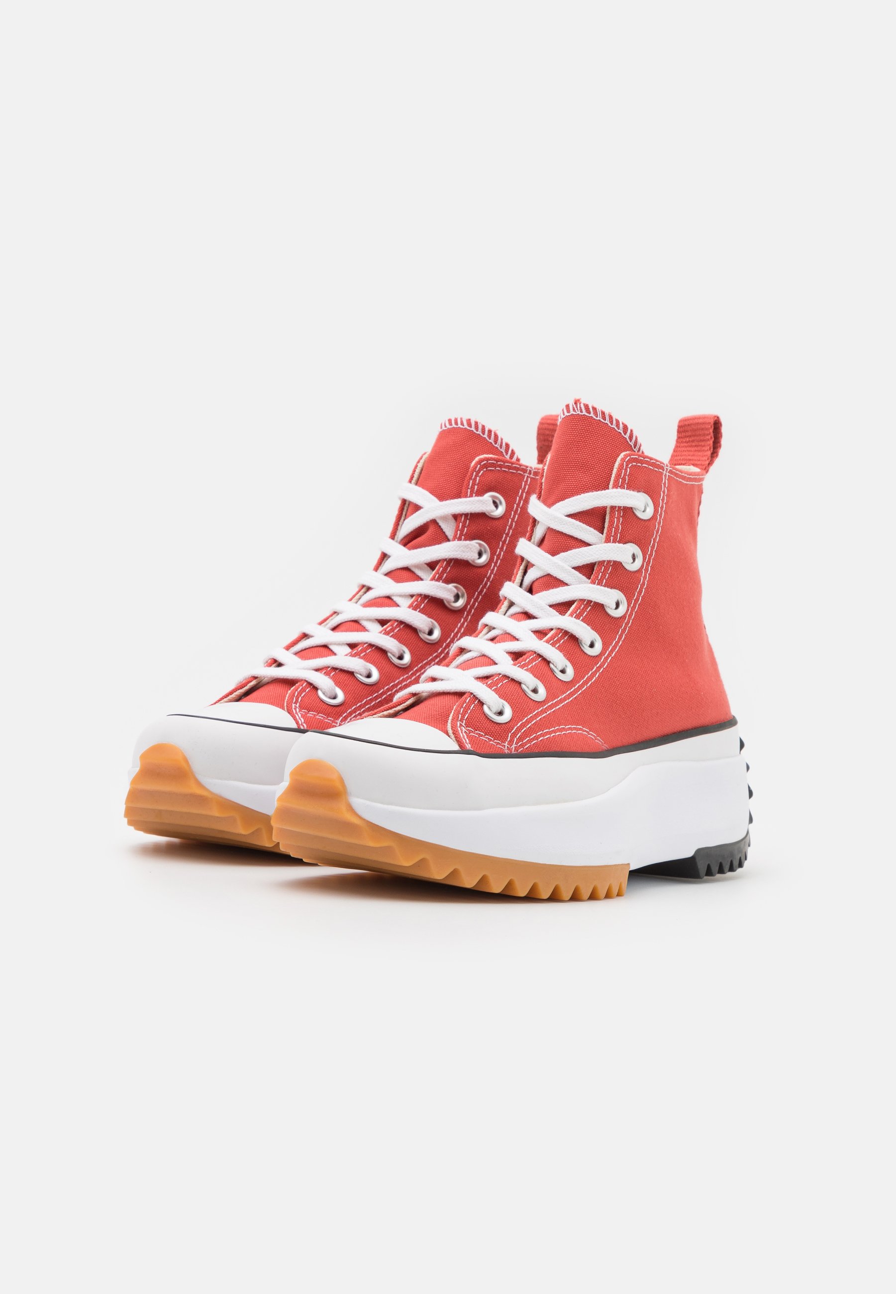 Converse RUN STAR HIKE PLATFORM SEASONAL COLOR UNISEX - High-top trainers - rhubarb pie/white/black/red