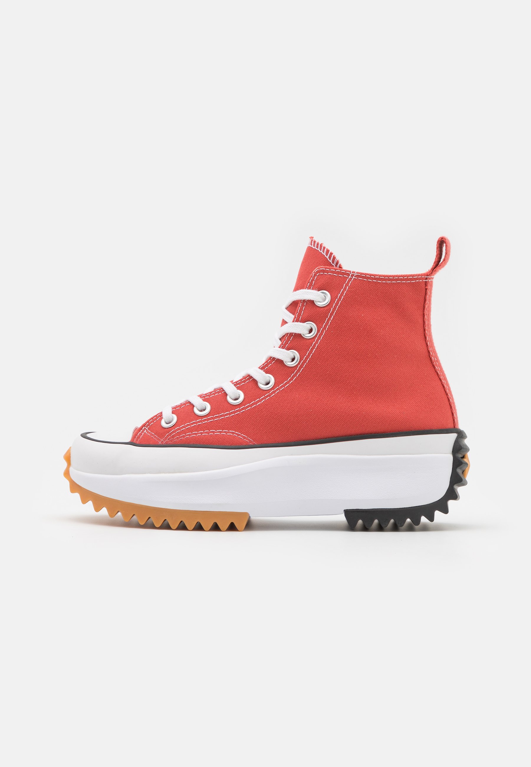 Converse RUN STAR HIKE PLATFORM SEASONAL COLOR UNISEX - High-top trainers - rhubarb pie/white/black/red