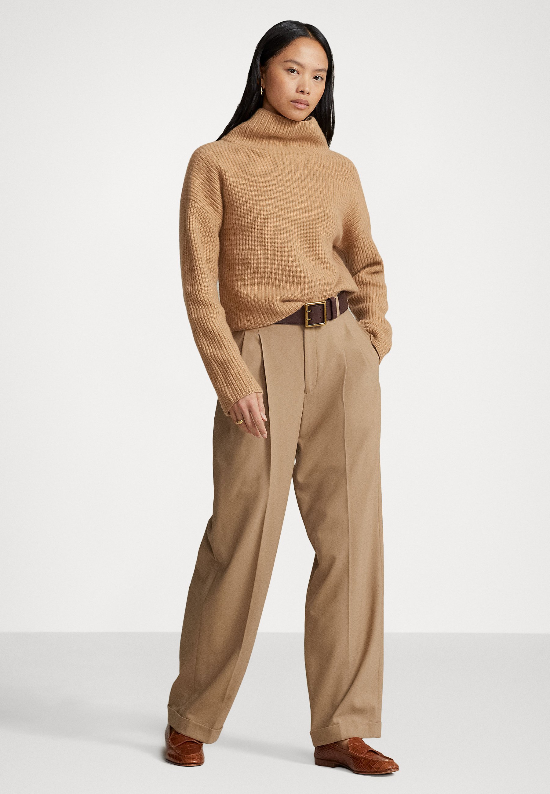Polo Ralph Lauren LONG SLEEVE - Jumper - collection camel melange/camel