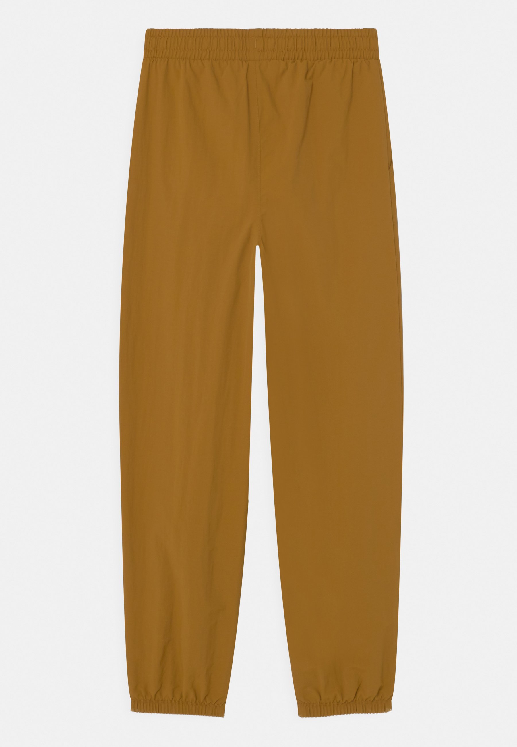 Converse WOVEN UNISEX - Tracksuit bottoms - dark soba/mustard yellow